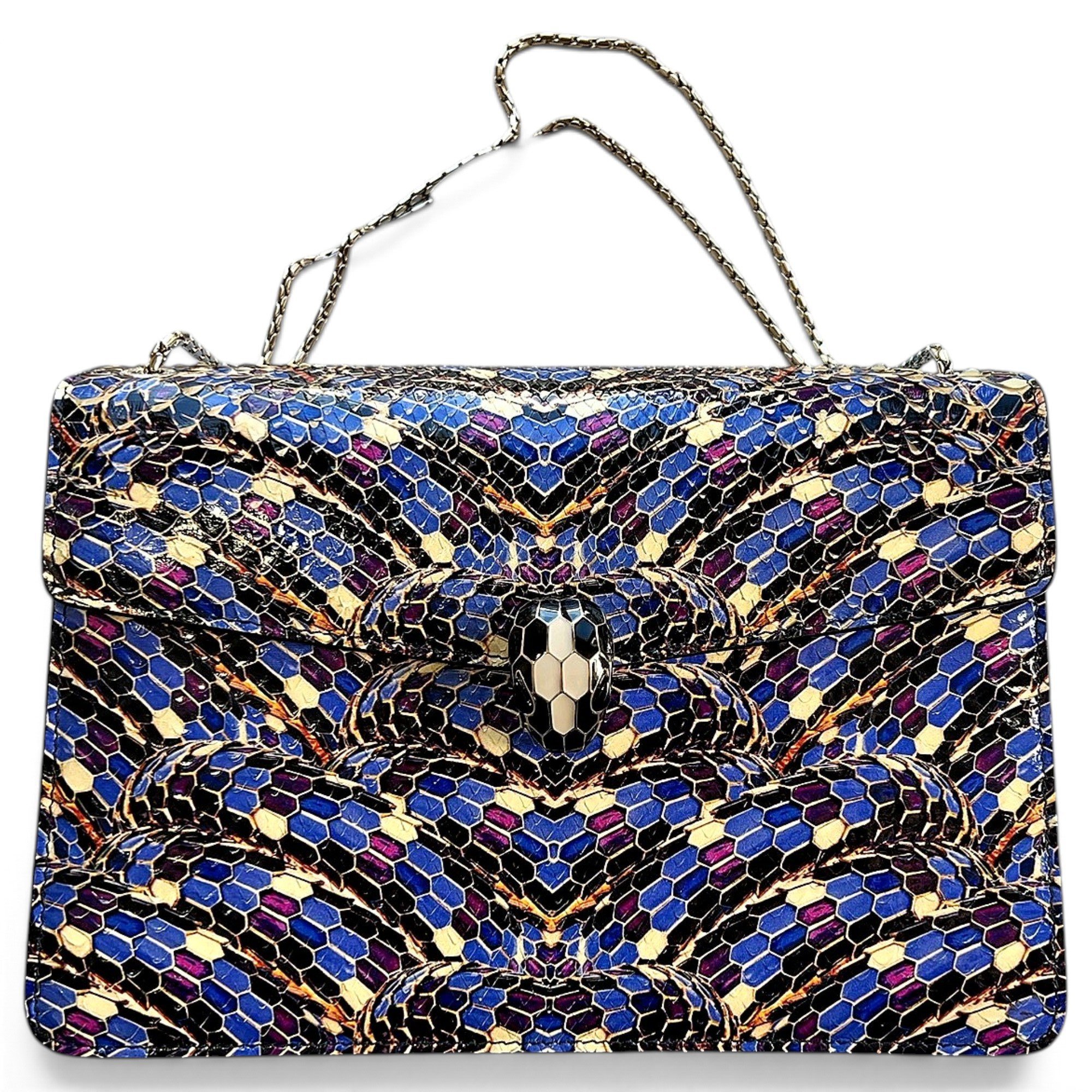 Bvlgari Serpenti patent leather handbag