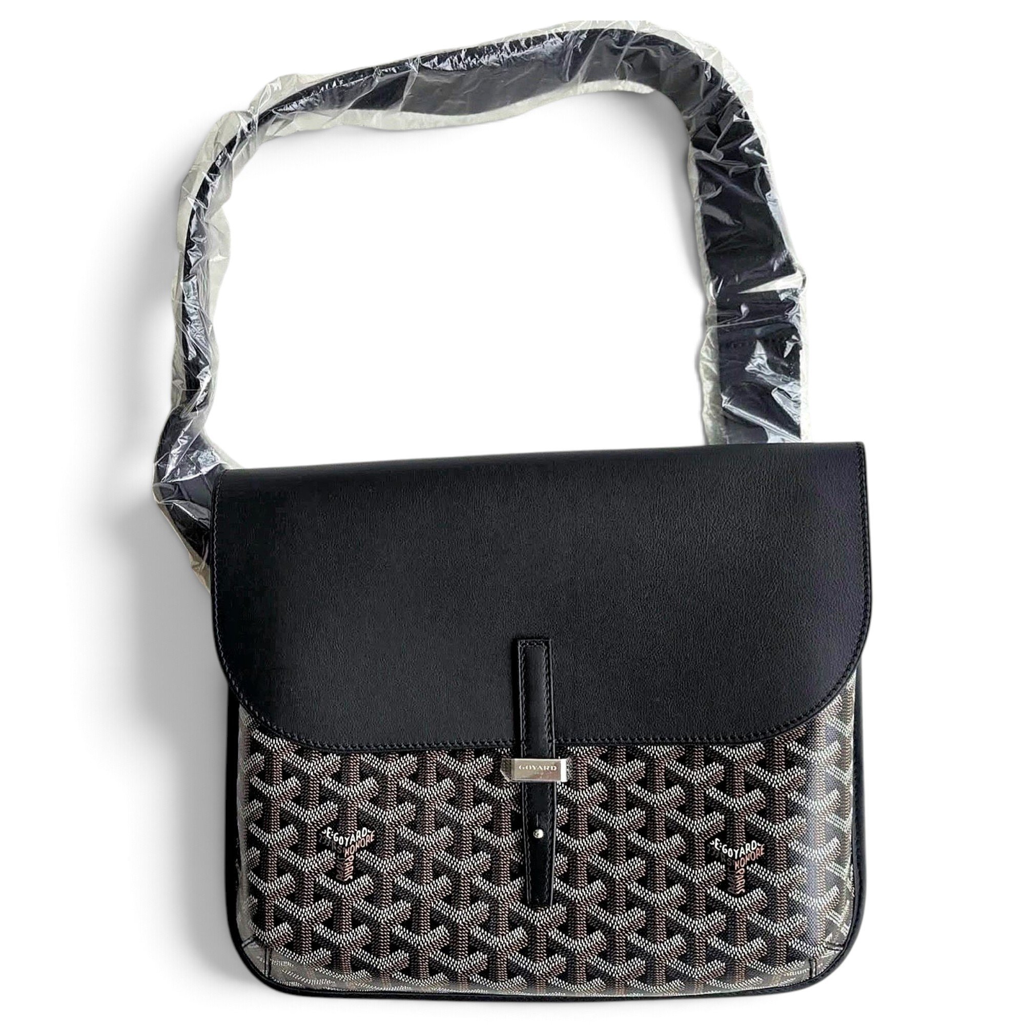 Goyard Coursier leather crossbody bag