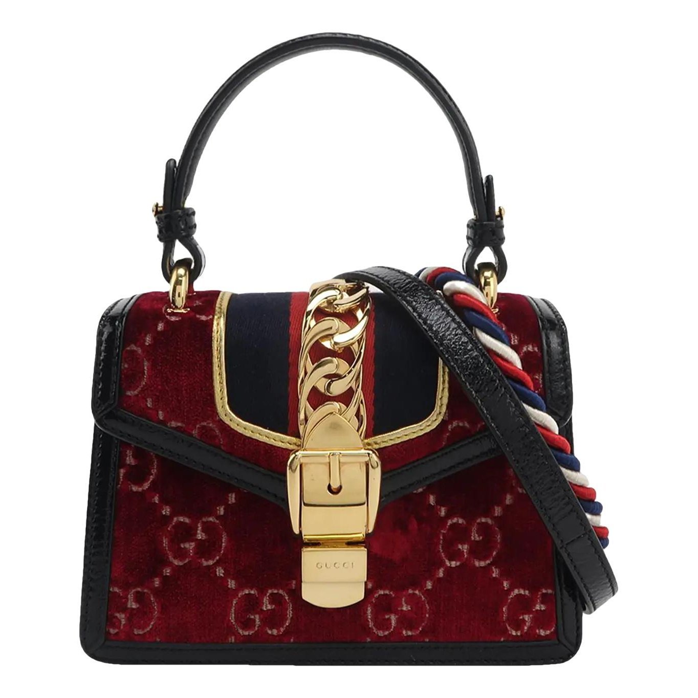 Sylvie velvet crossbody bag