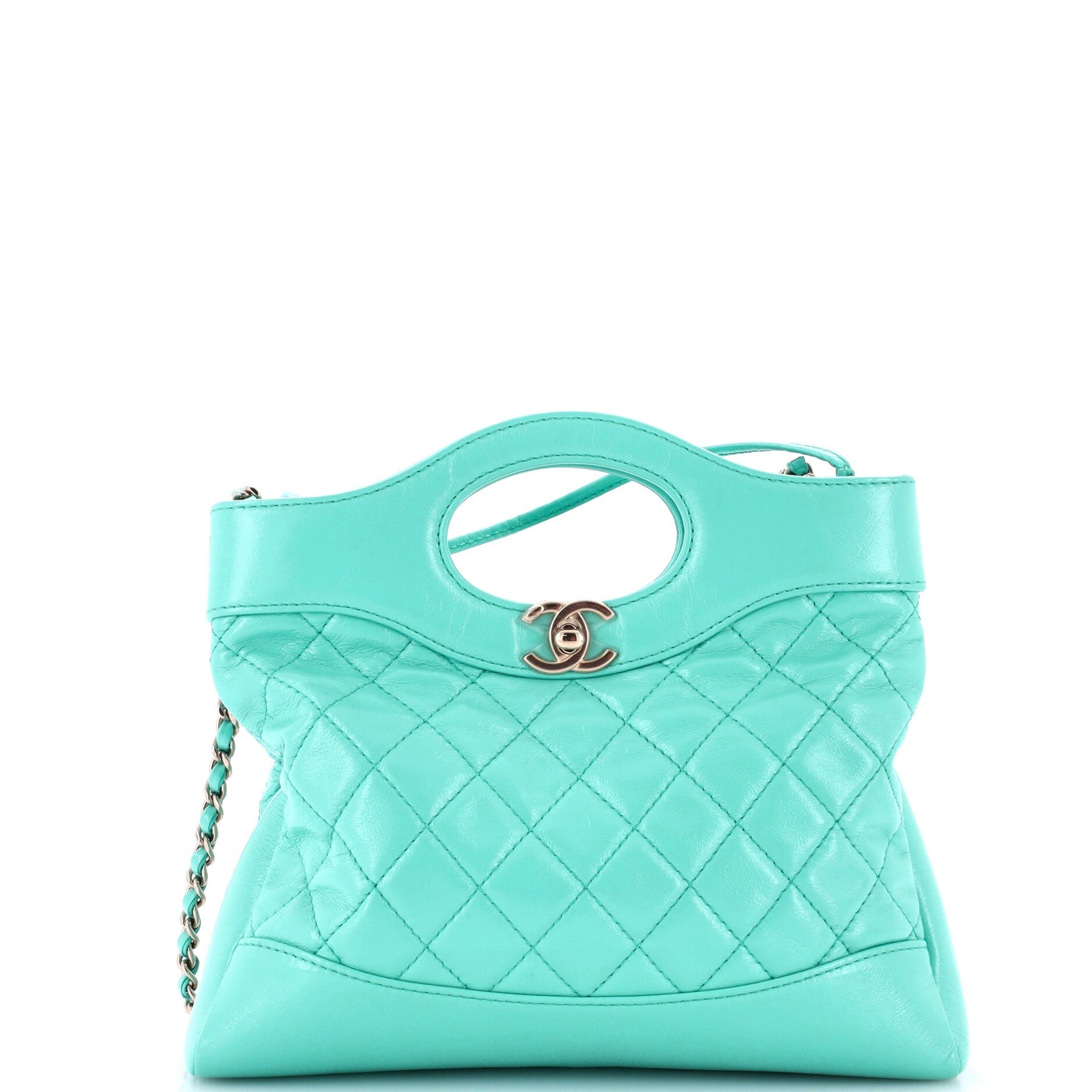31 Shopping Bag Quilted Lambskin Small