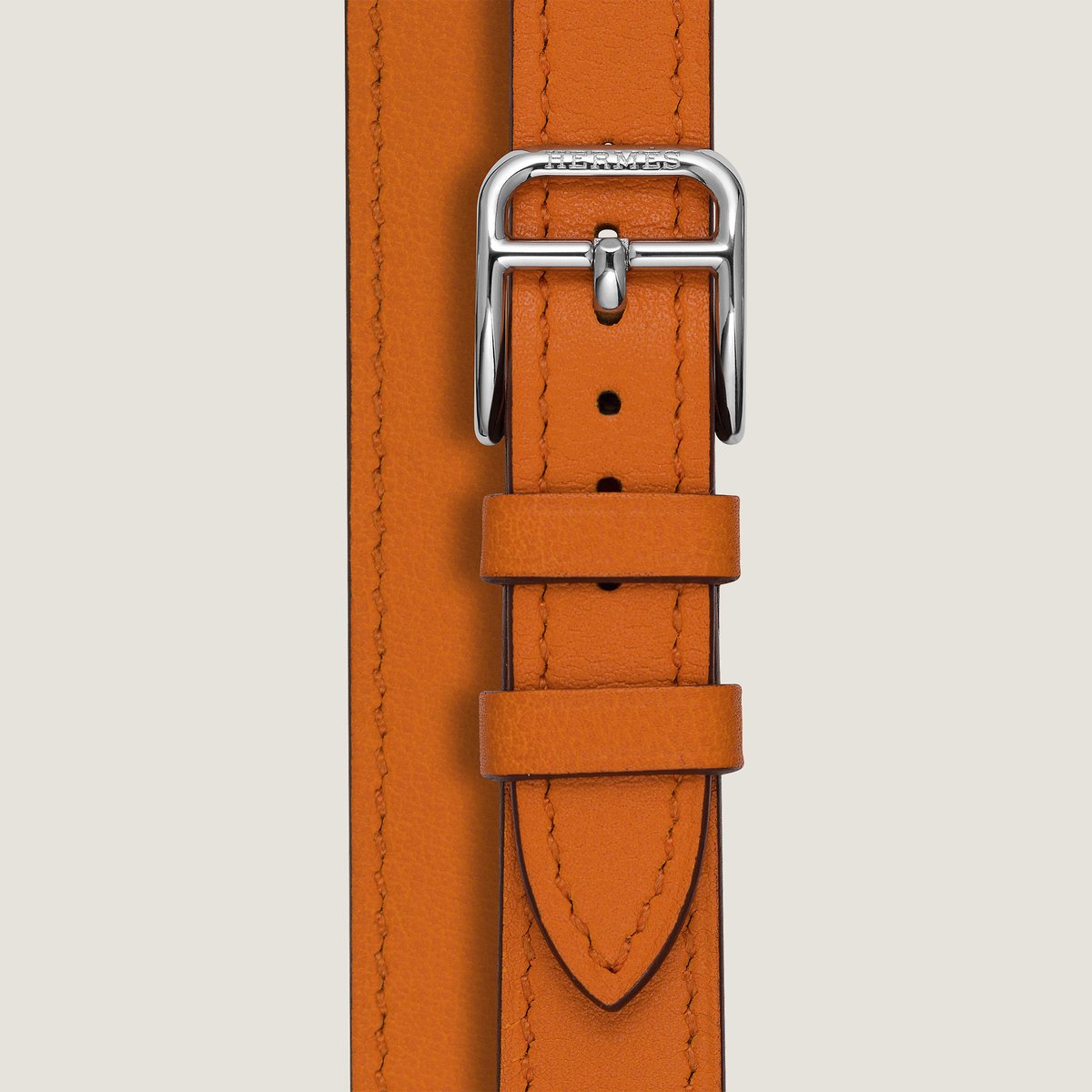 Hermès ストラップ 《Hウォッチ》 ミニモデル 21 mm ドゥブルトゥール