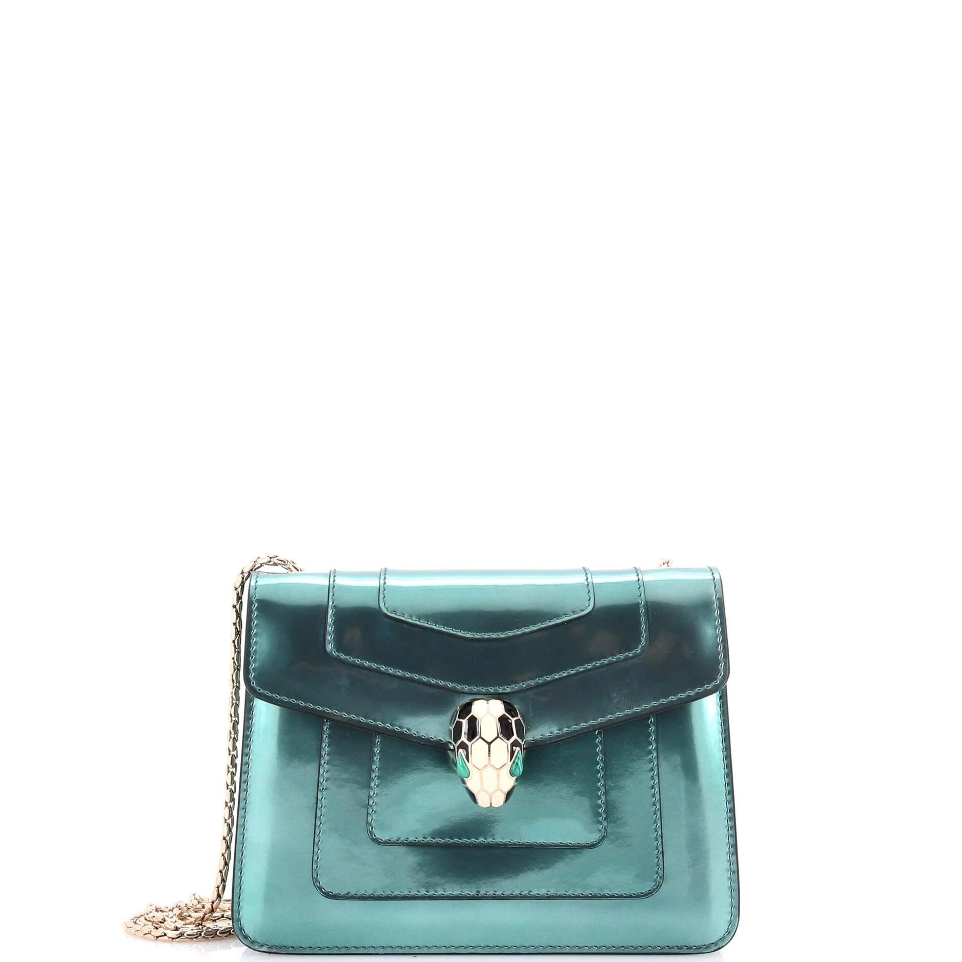 Patent leather handbag