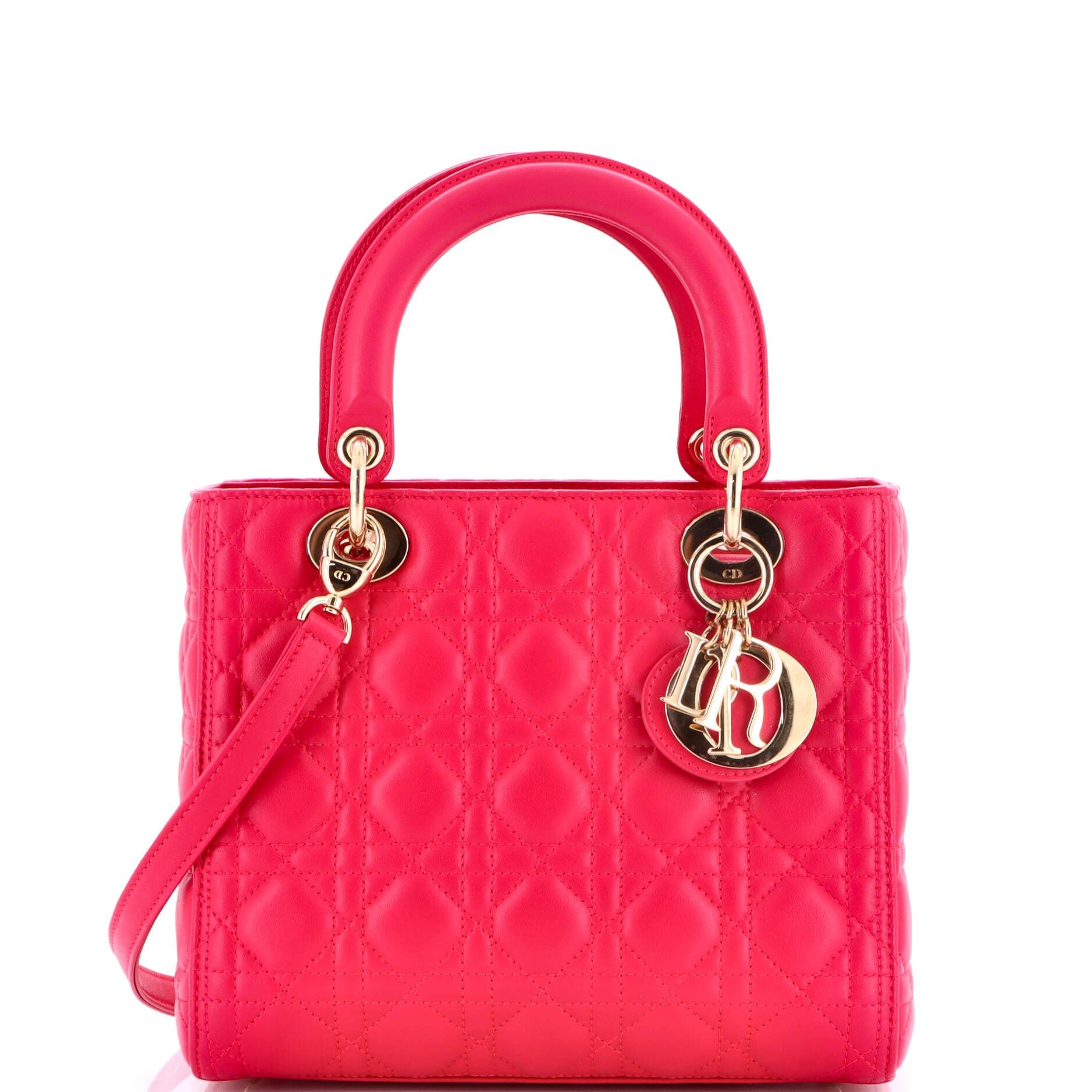 Dior Lady Dior Bag Cannage Quilt Lambskin Medium