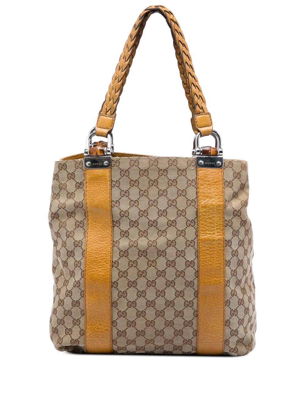 2016-2026 Large GG Canvas Bamboo Libeccio tote bag