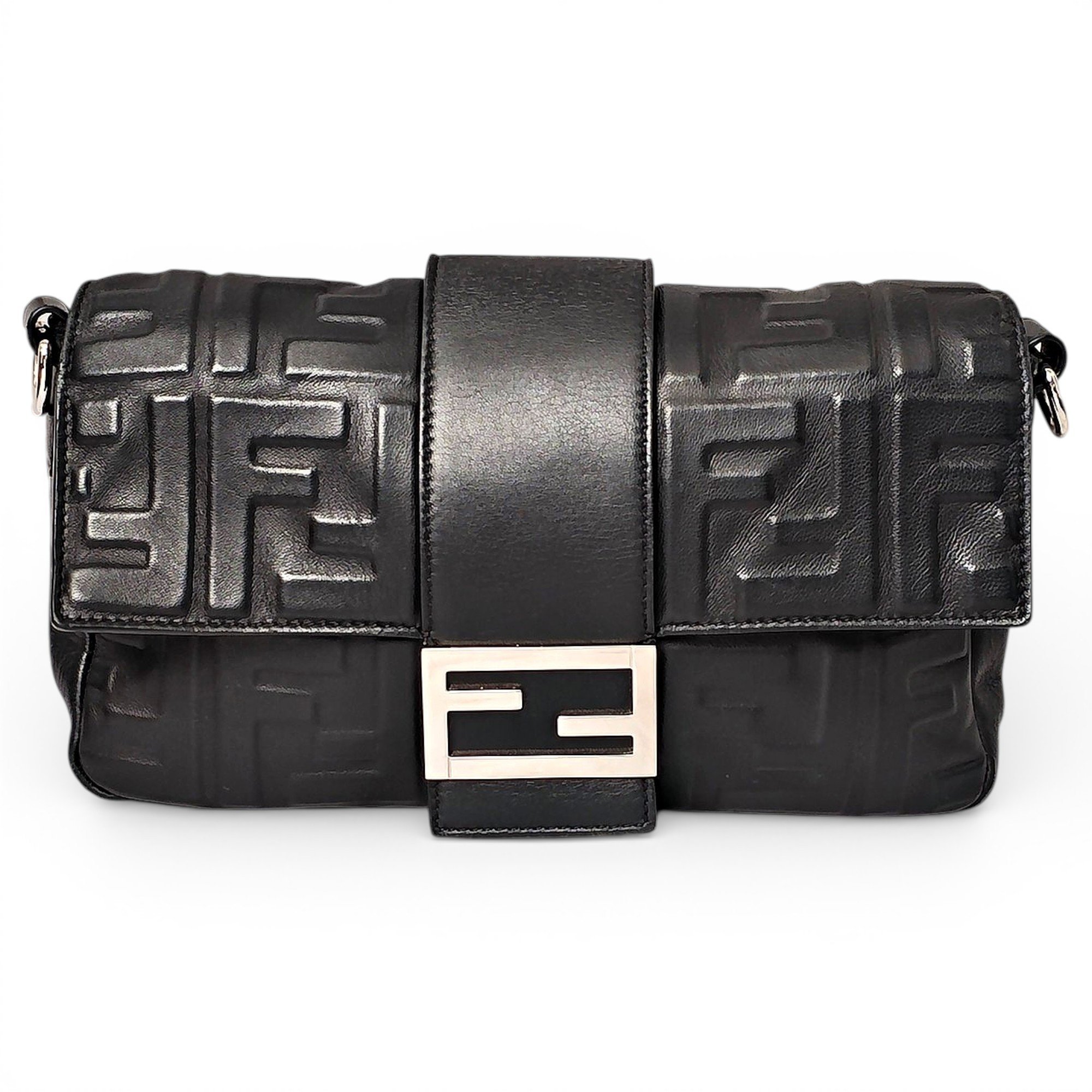Baguette leather handbag