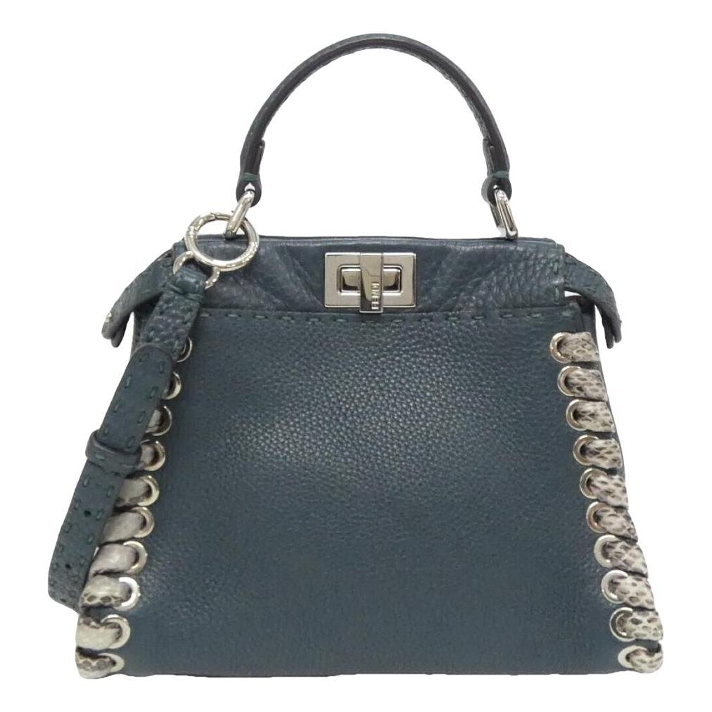 Peekaboo leather handbag