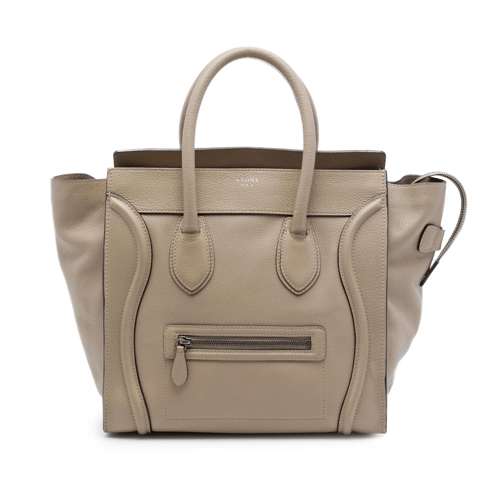 Luggage pony-style calfskin handbag