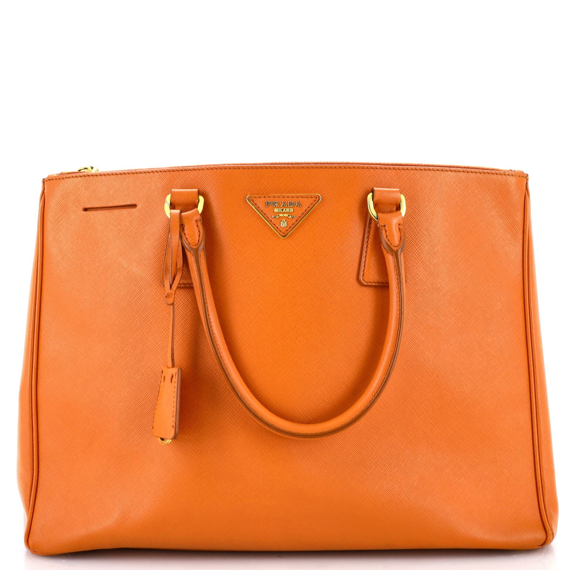 Double Zip Lux Tote Saffiano Leather Large