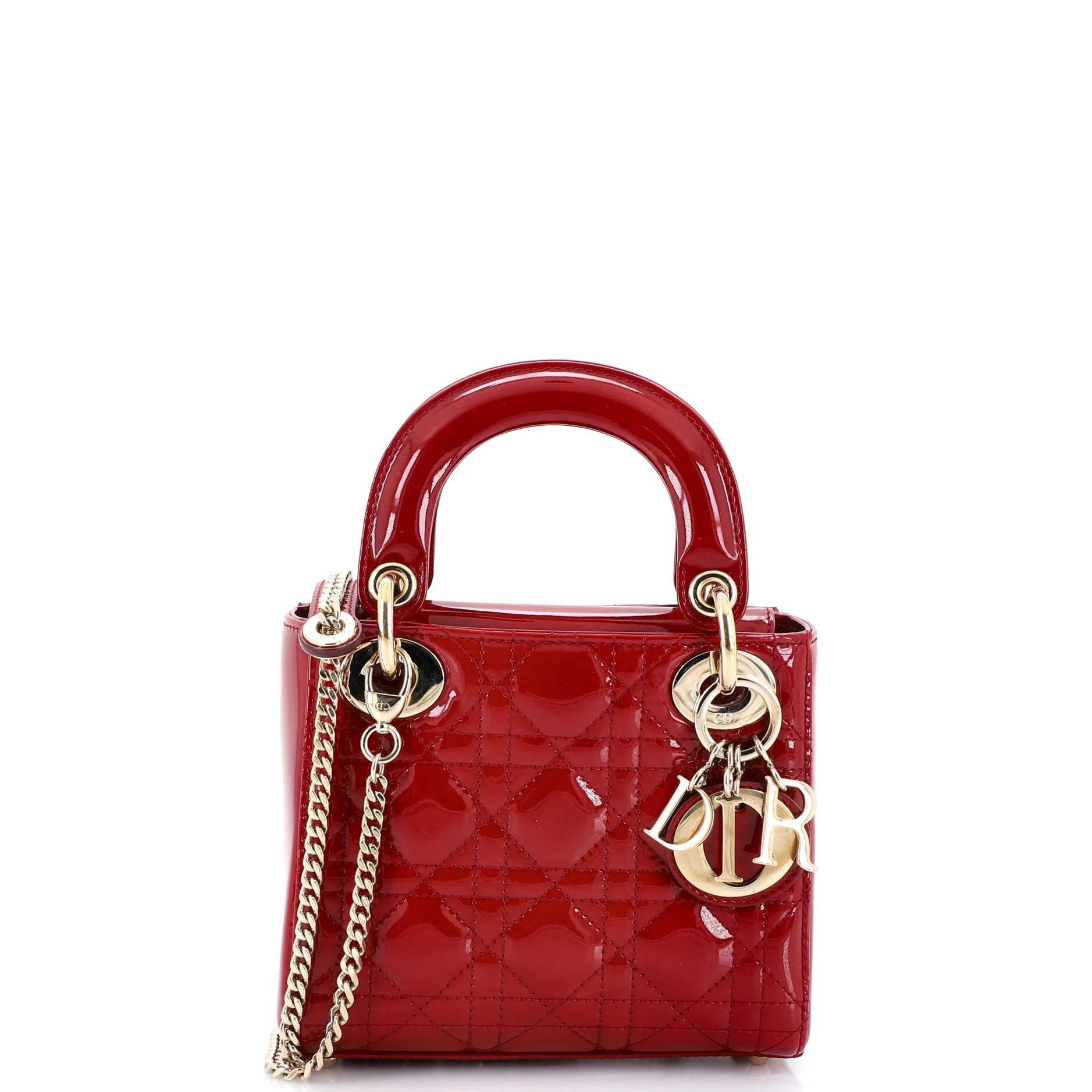 Patent leather handbag
