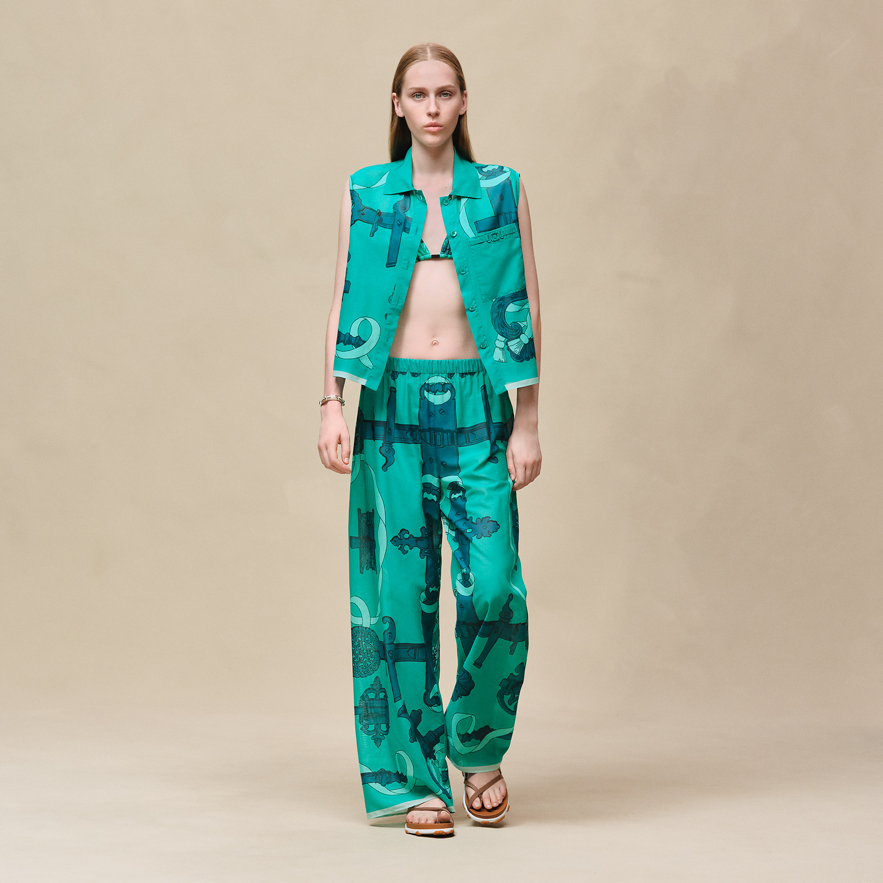 Pantalon de plage imprimé « Ferronnerie Remix »
