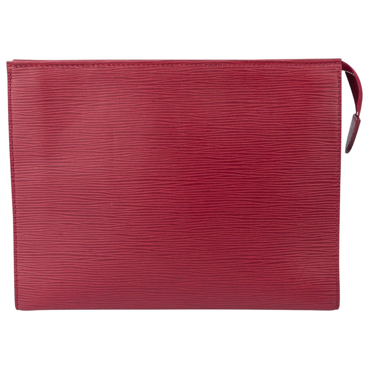 Leather clutch bag