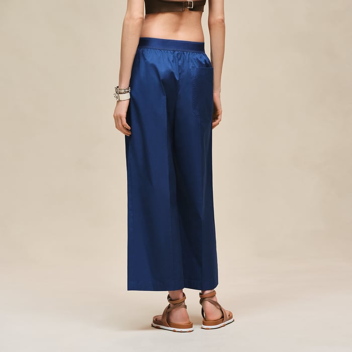 Bleu Lagune Embroidered Short Pants