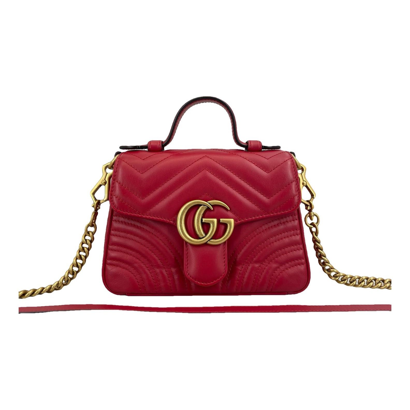 GG Marmont Flap leather handbag