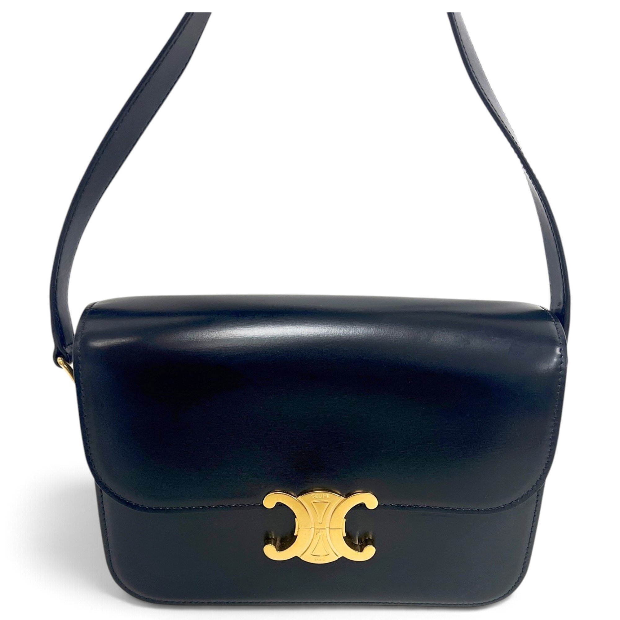 Triomphe leather handbag
