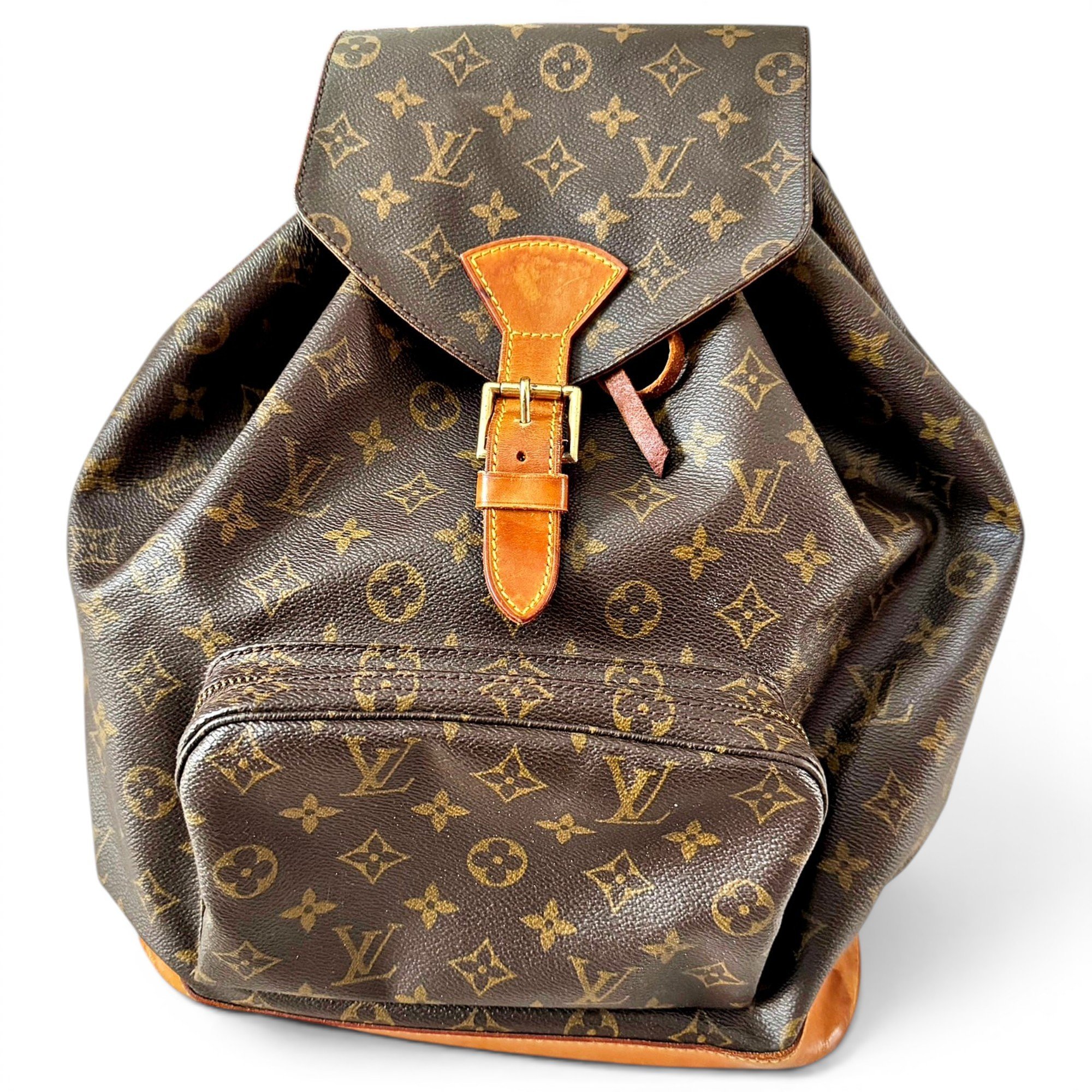 Montsouris Vintage vegan leather backpack