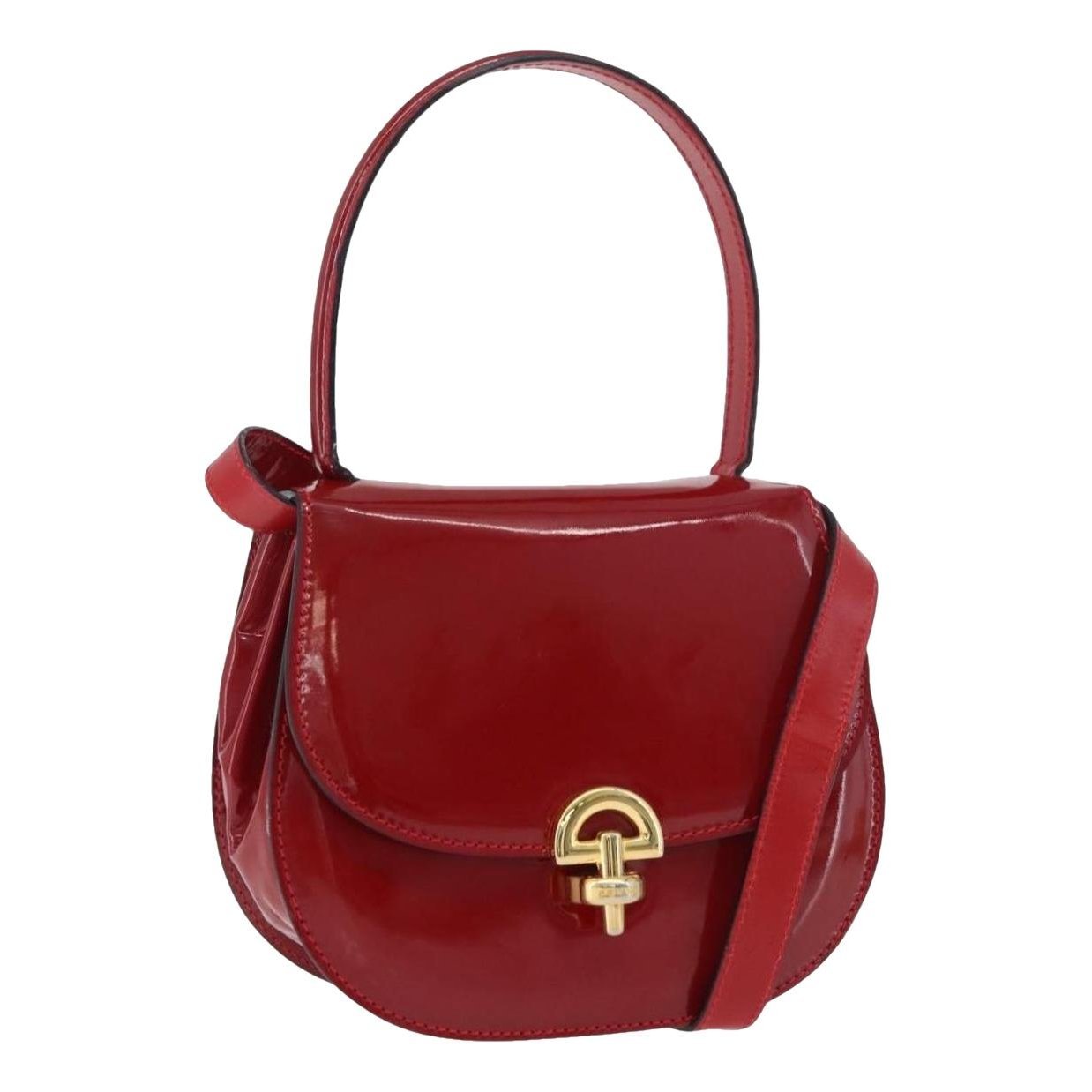 Patent leather handbag