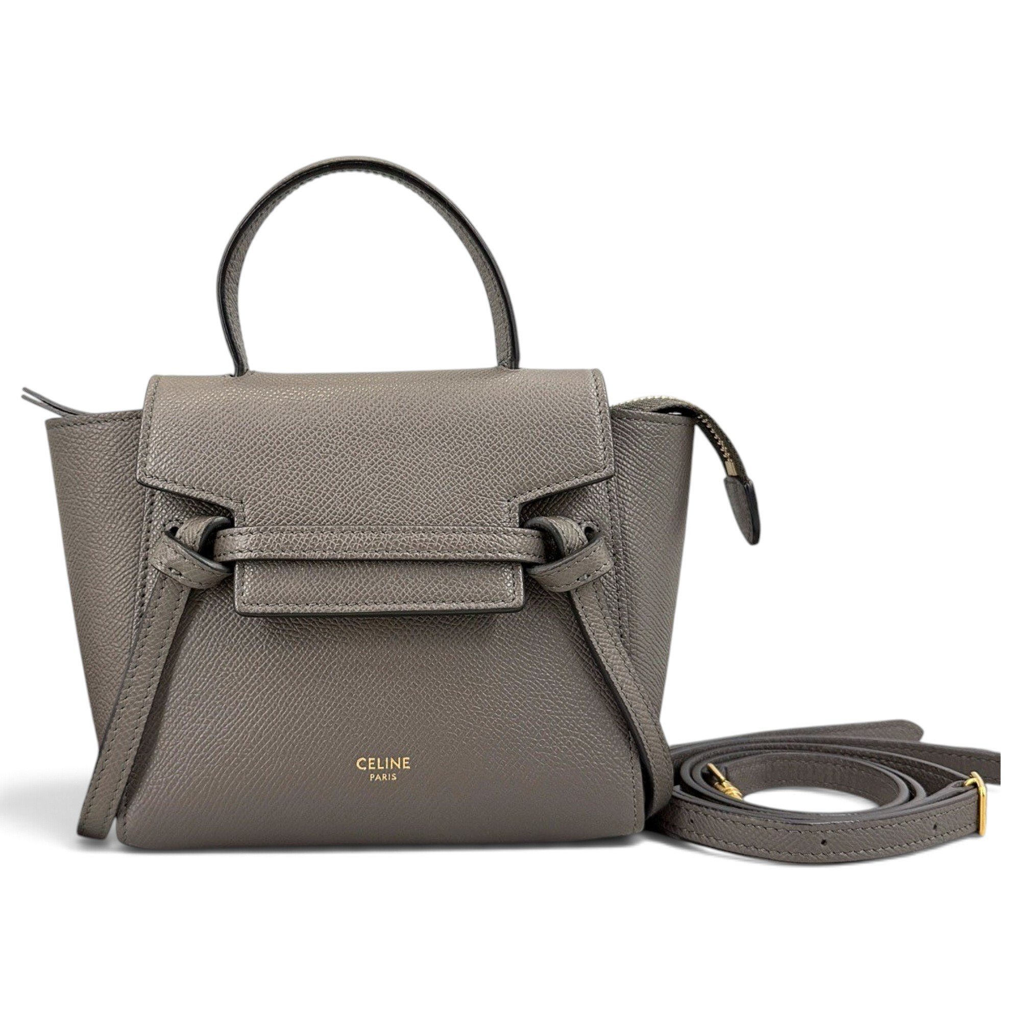Belt leather handbag