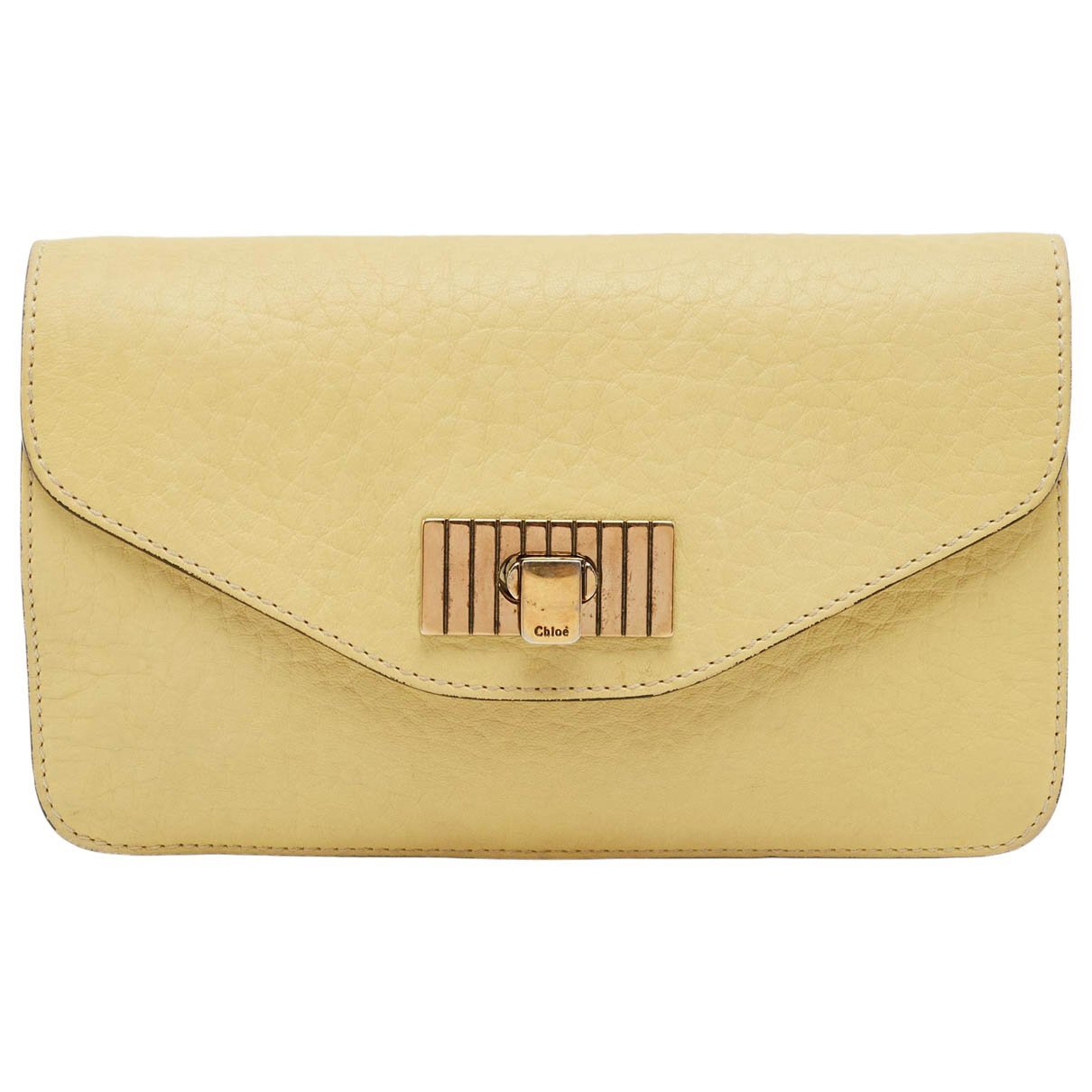 Leather clutch bag