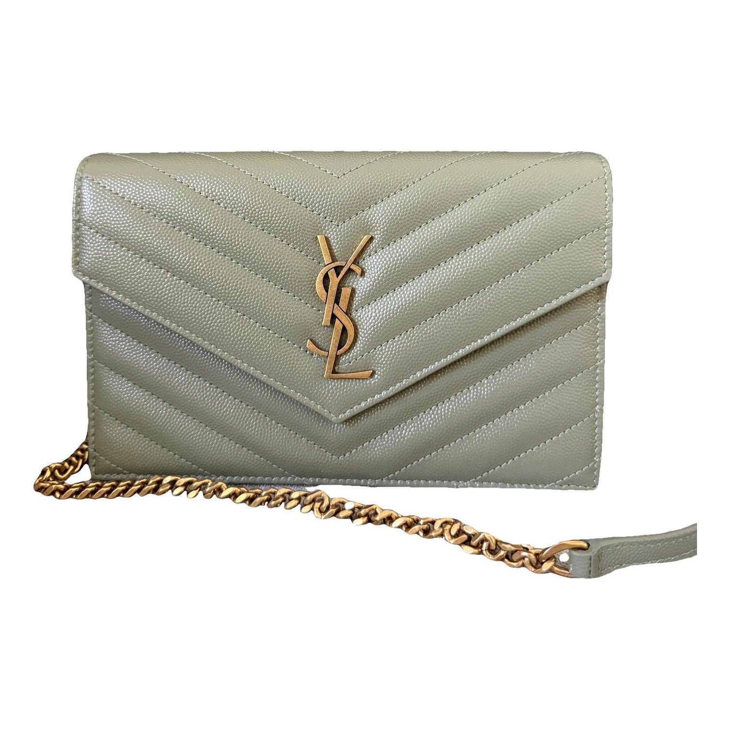 Portefeuille enveloppe leather crossbody bag