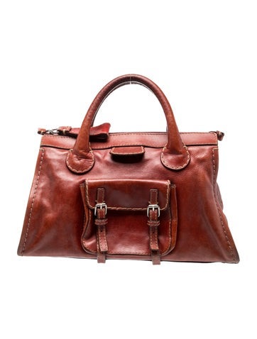 Leather Top Handle Bag