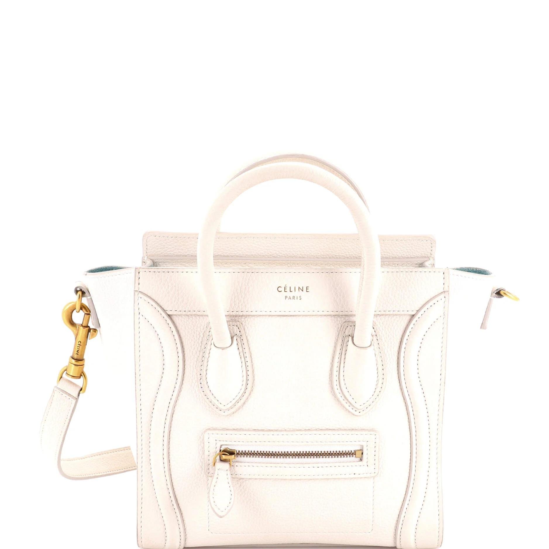 Nano Luggage leather crossbody bag