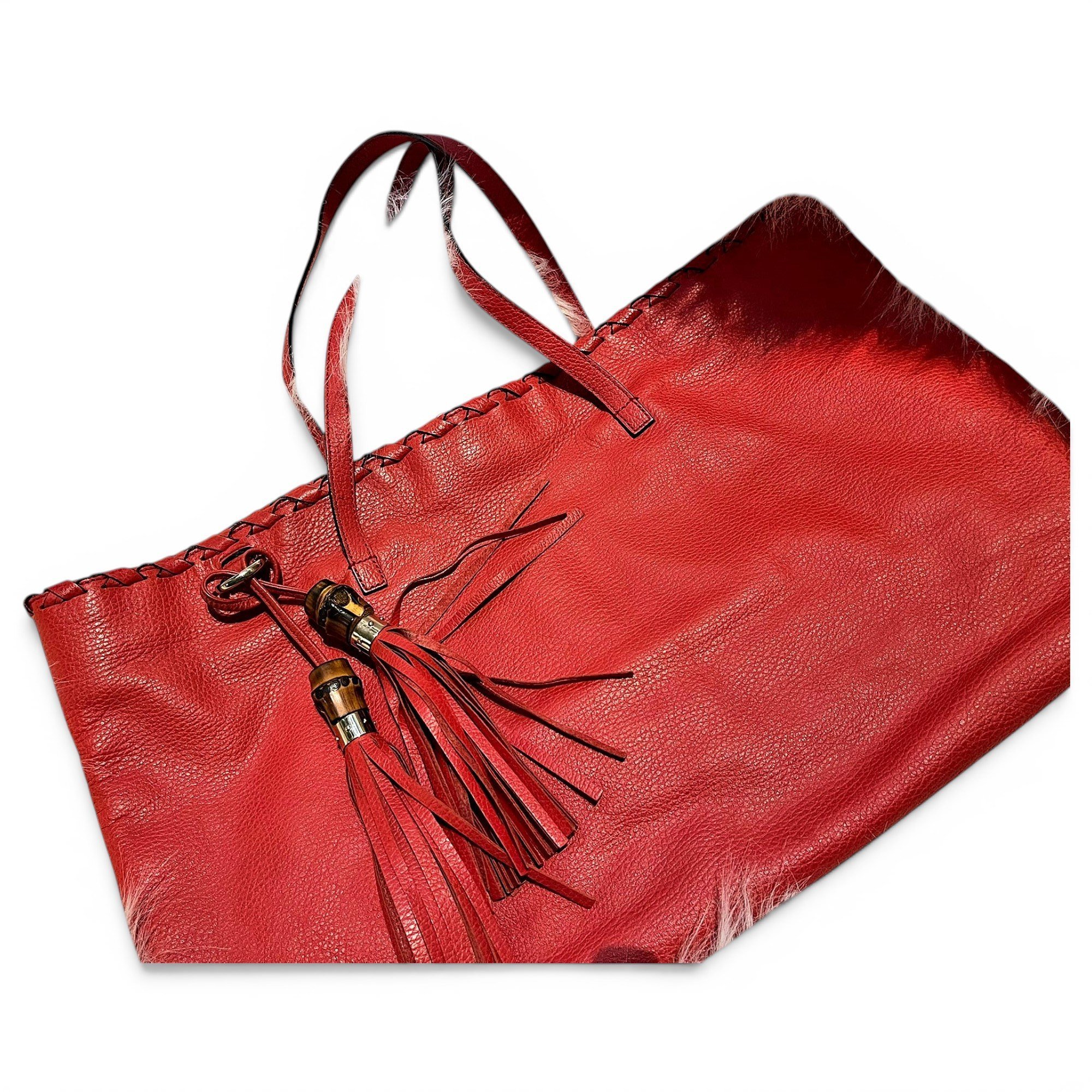 Leather tote