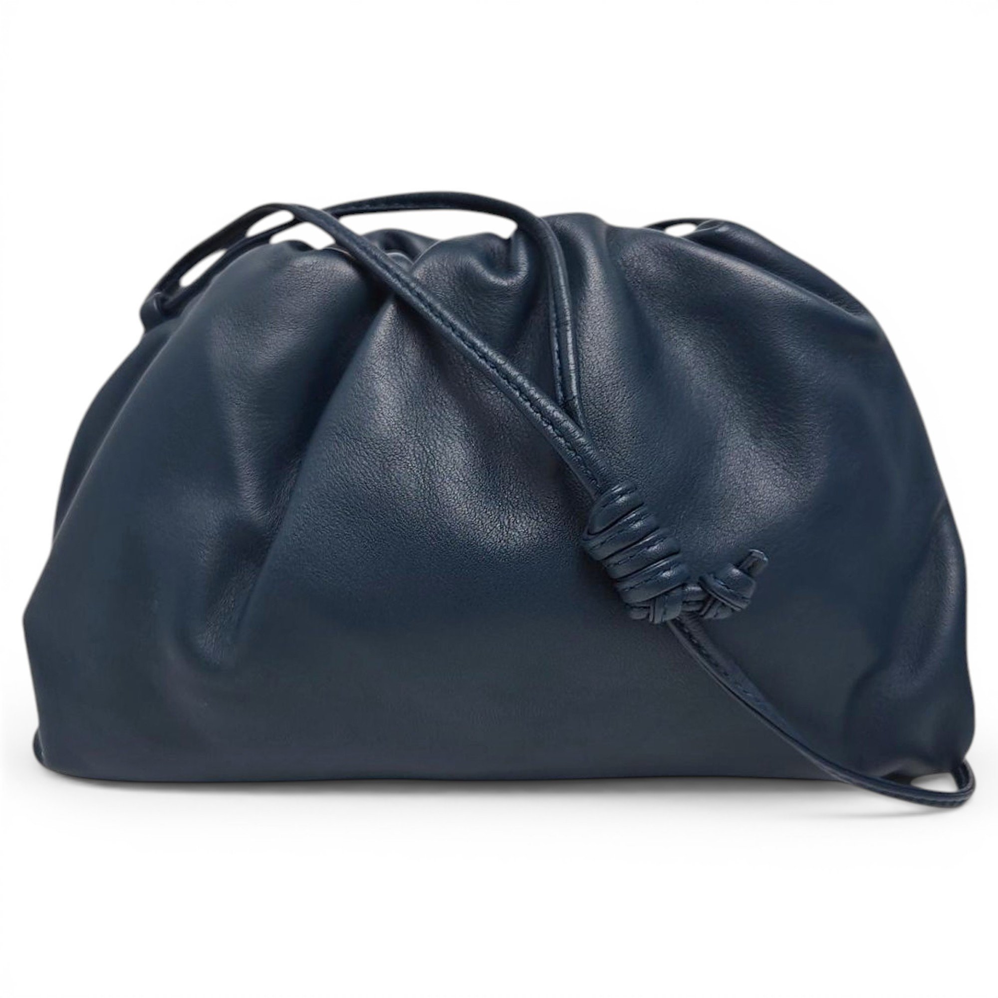 Pouch leather handbag