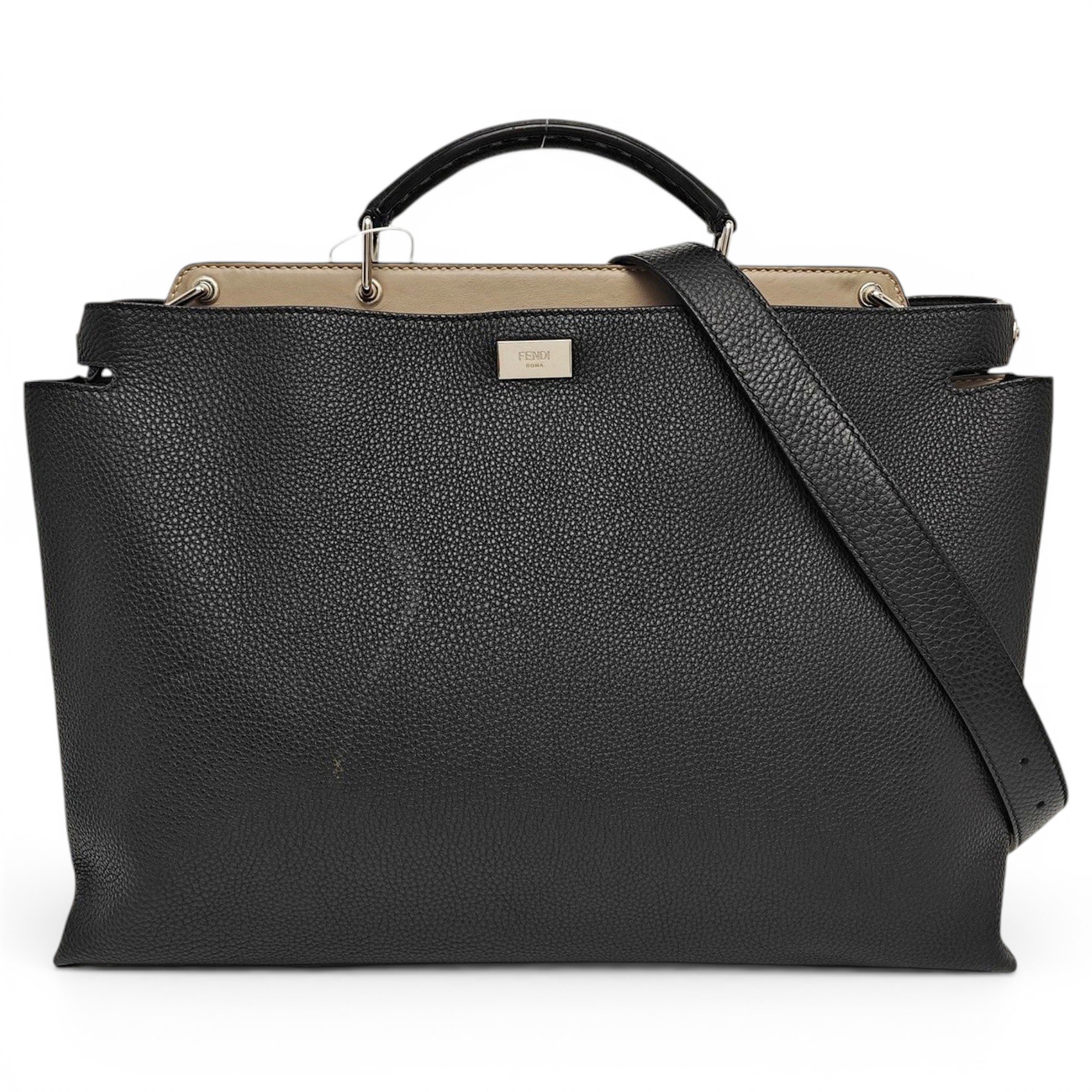 Fendi Peekaboo leather handbag