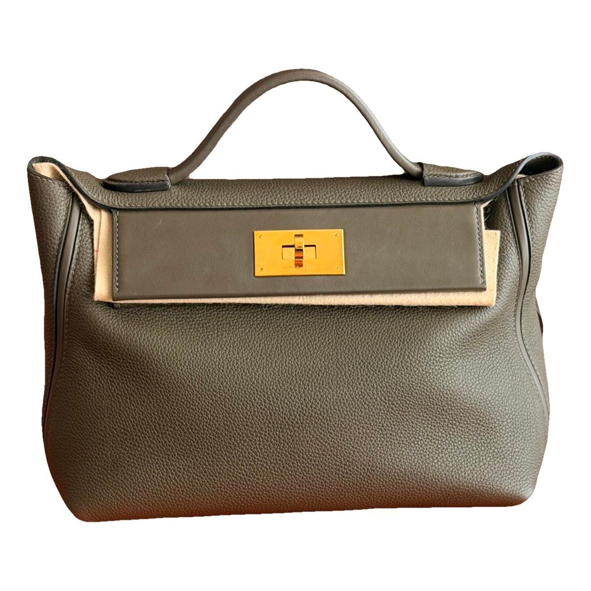 24/24 leather handbag