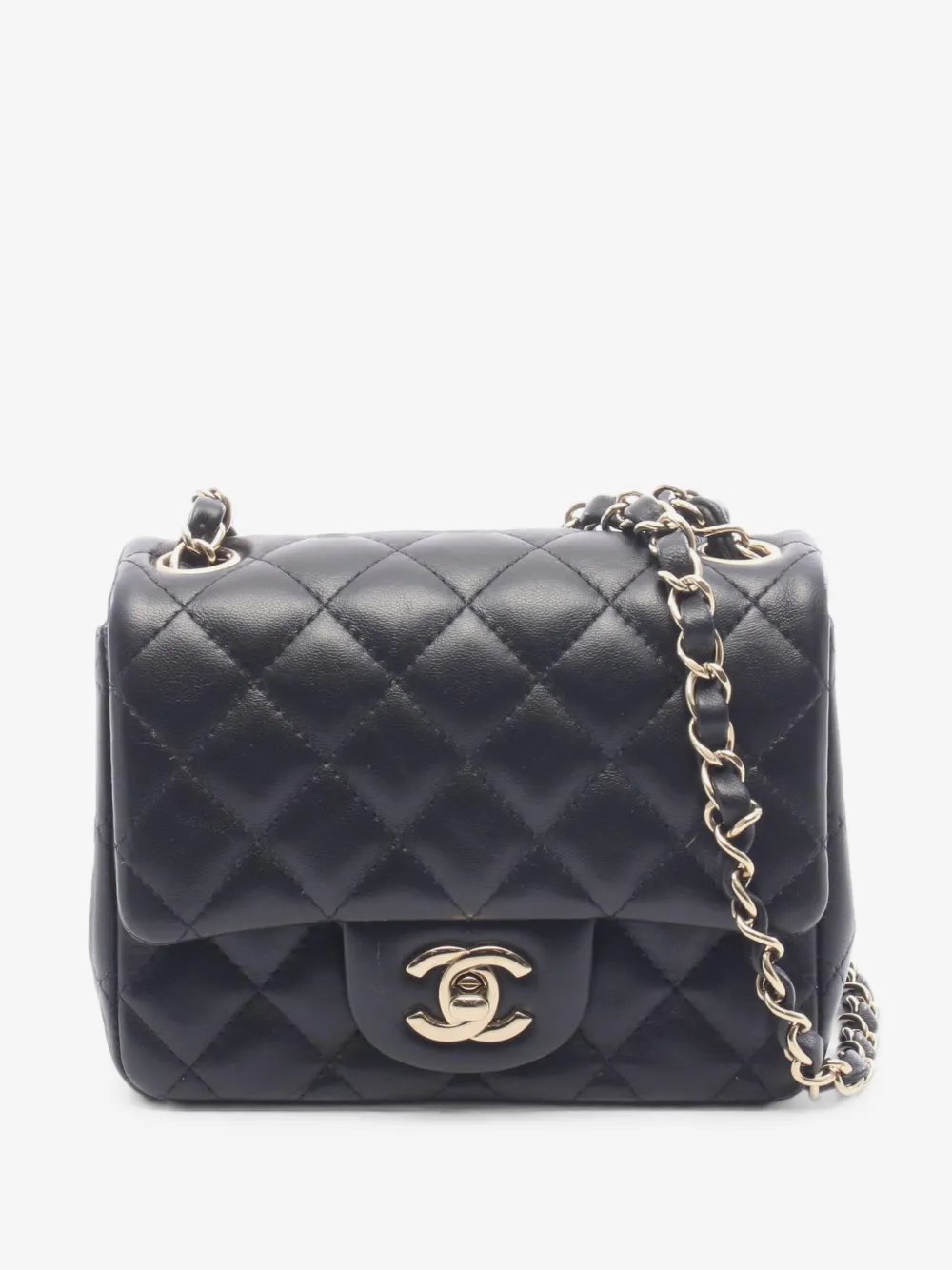 2021-2026 Mini Square Classic Lambskin Single Flap crossbody bag