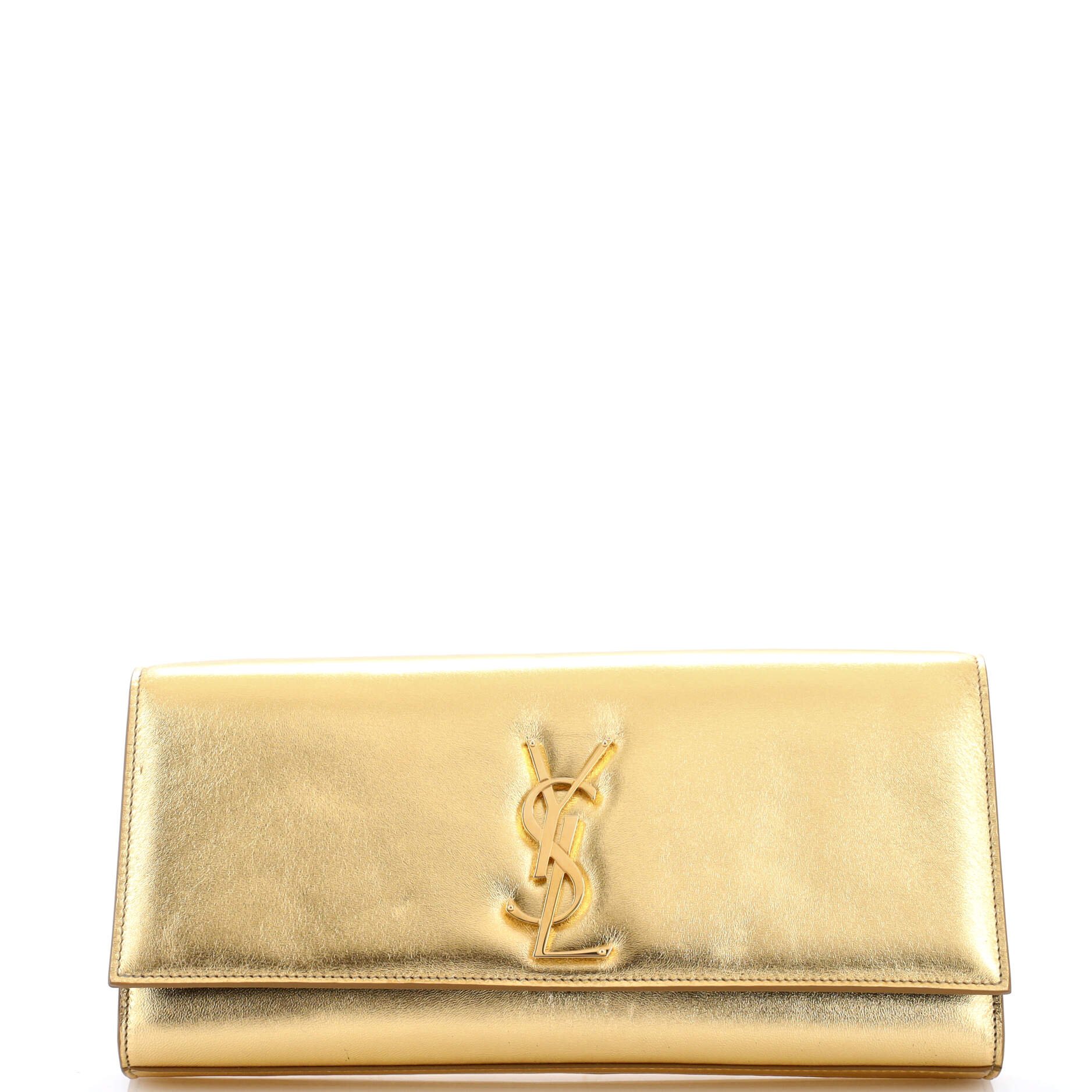 Saint Laurent Classic Monogram Clutch Leather Long