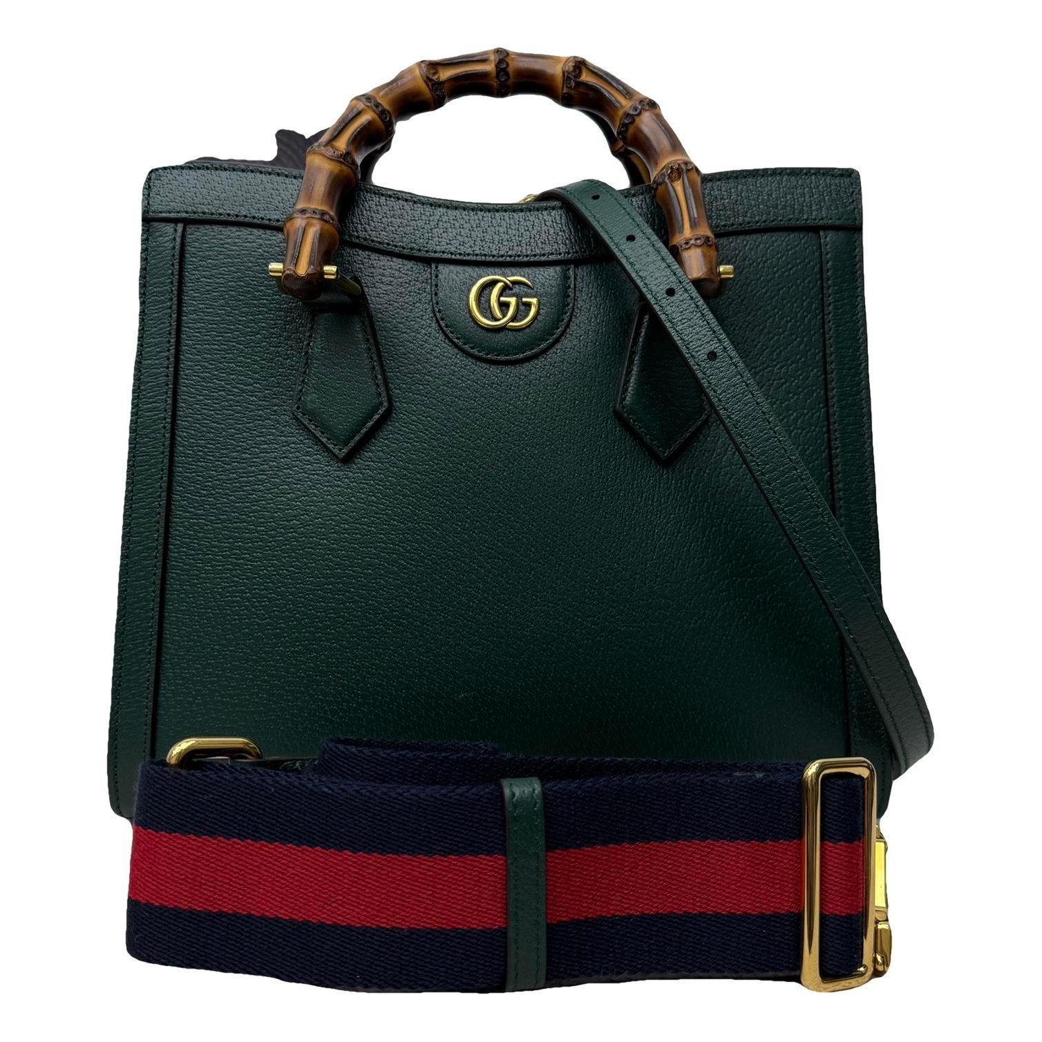 Diana Bamboo leather handbag