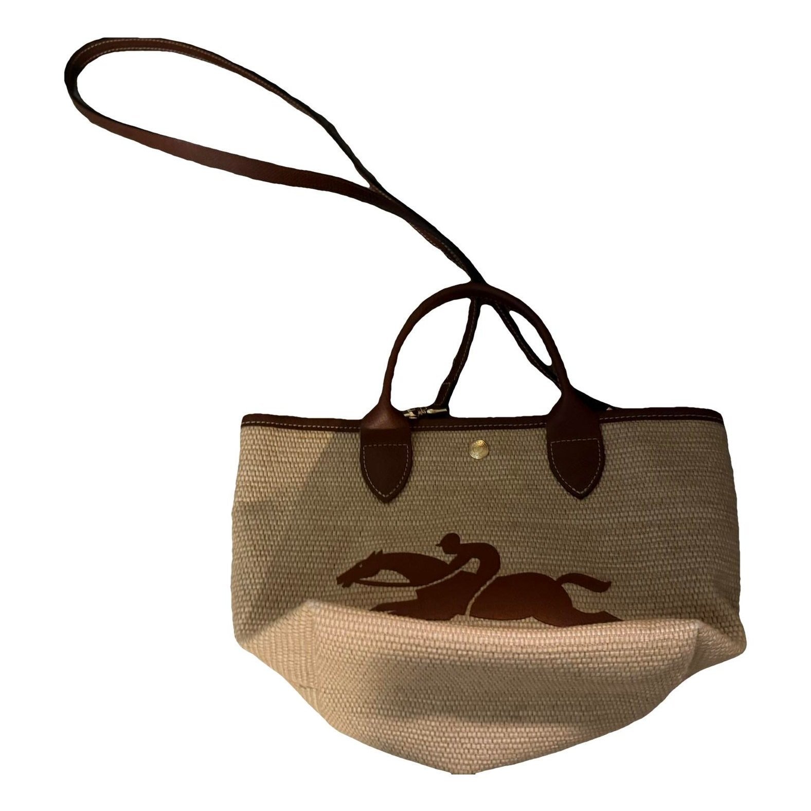 Pliage linen crossbody bag