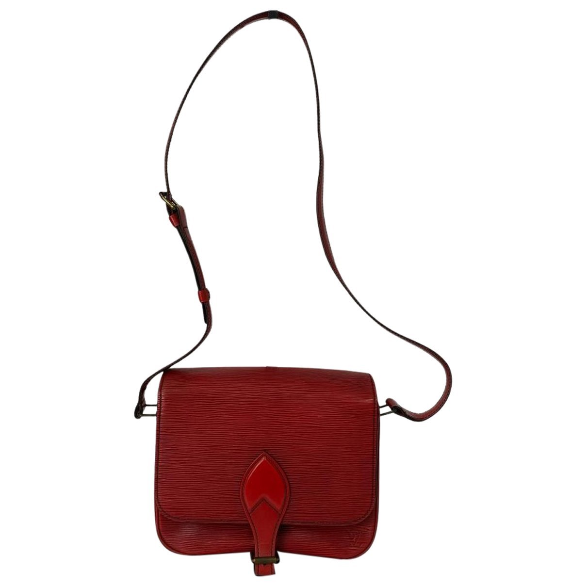 Cartouchière leather handbag