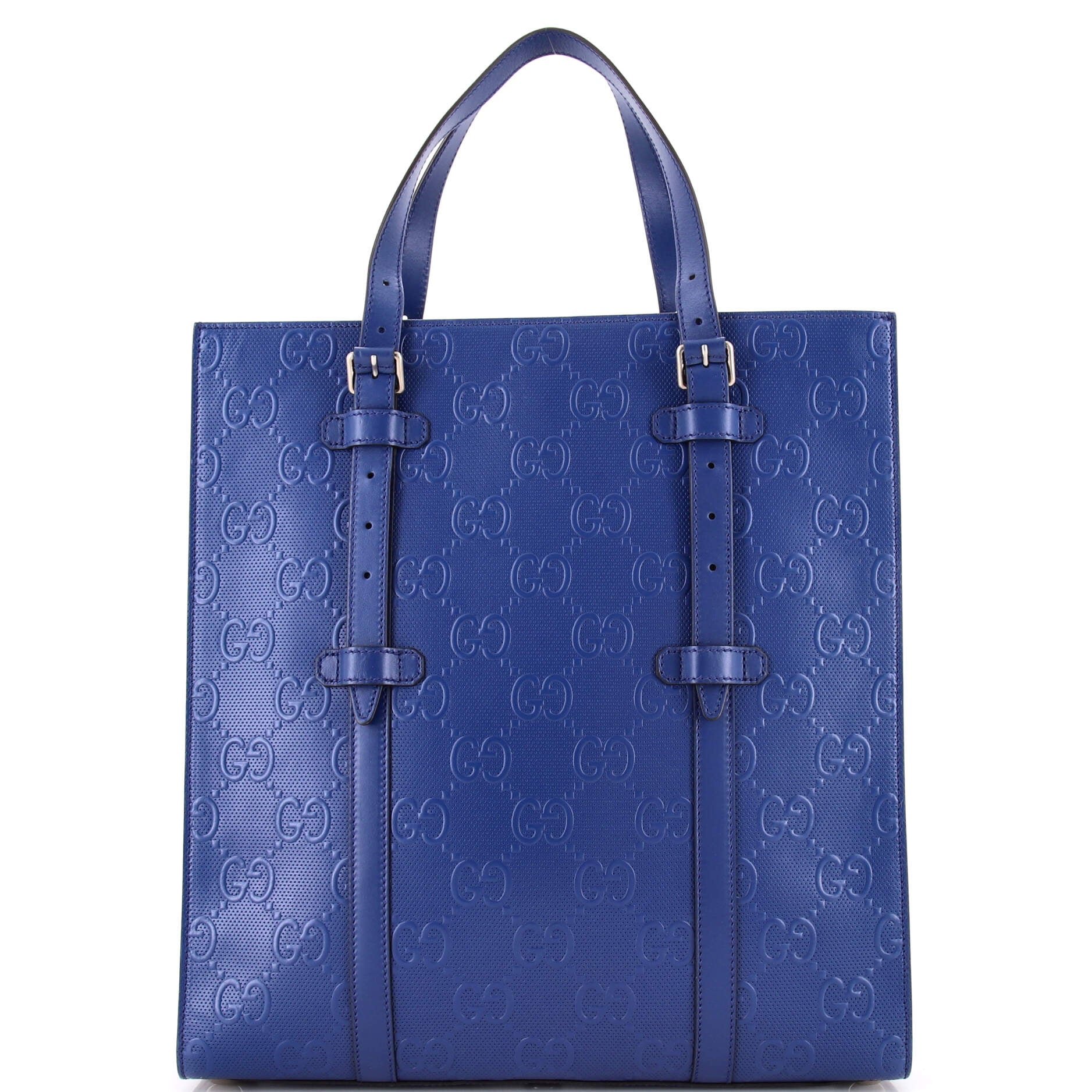Tote Bag GG Embossed Perforated Leather Medium