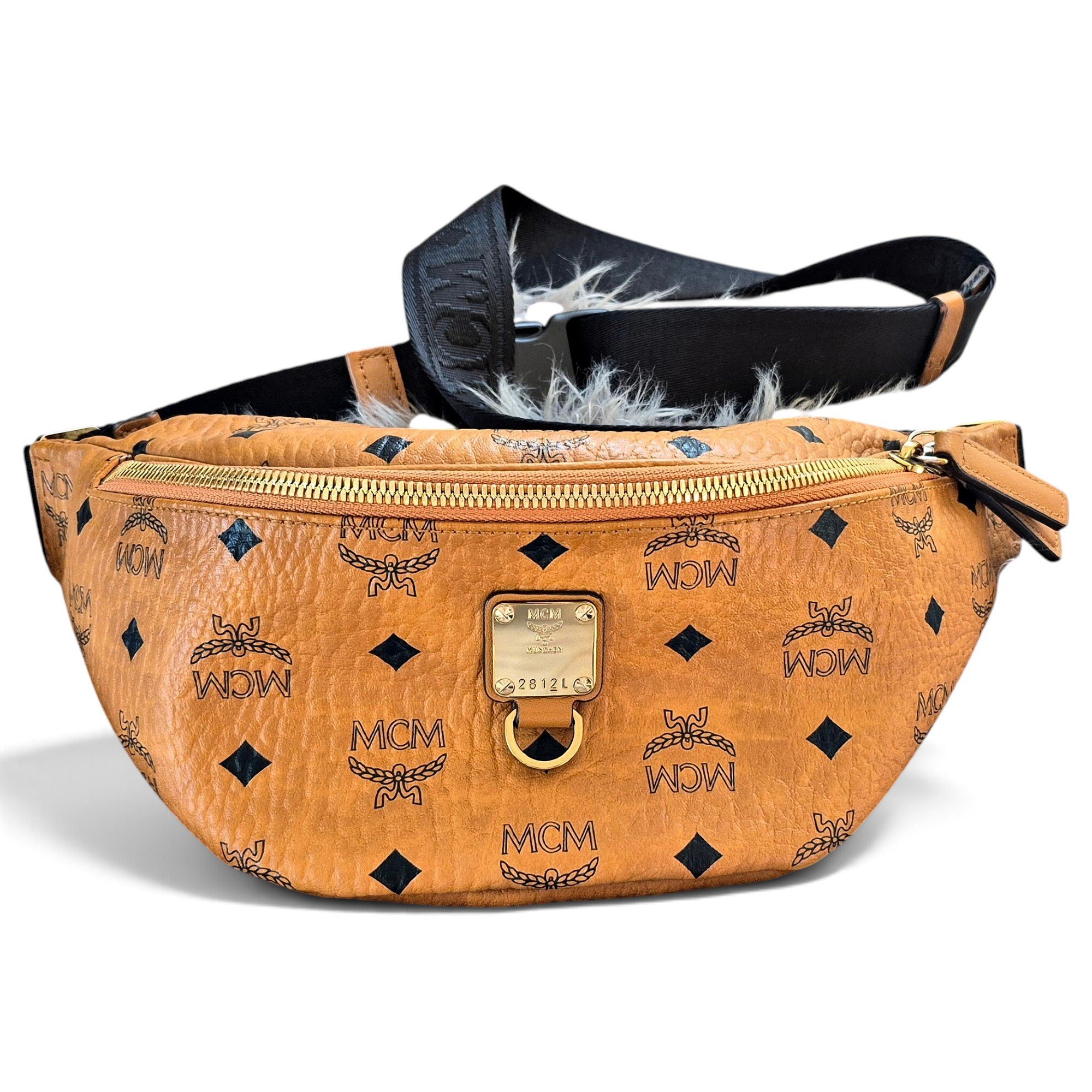 Linen crossbody bag