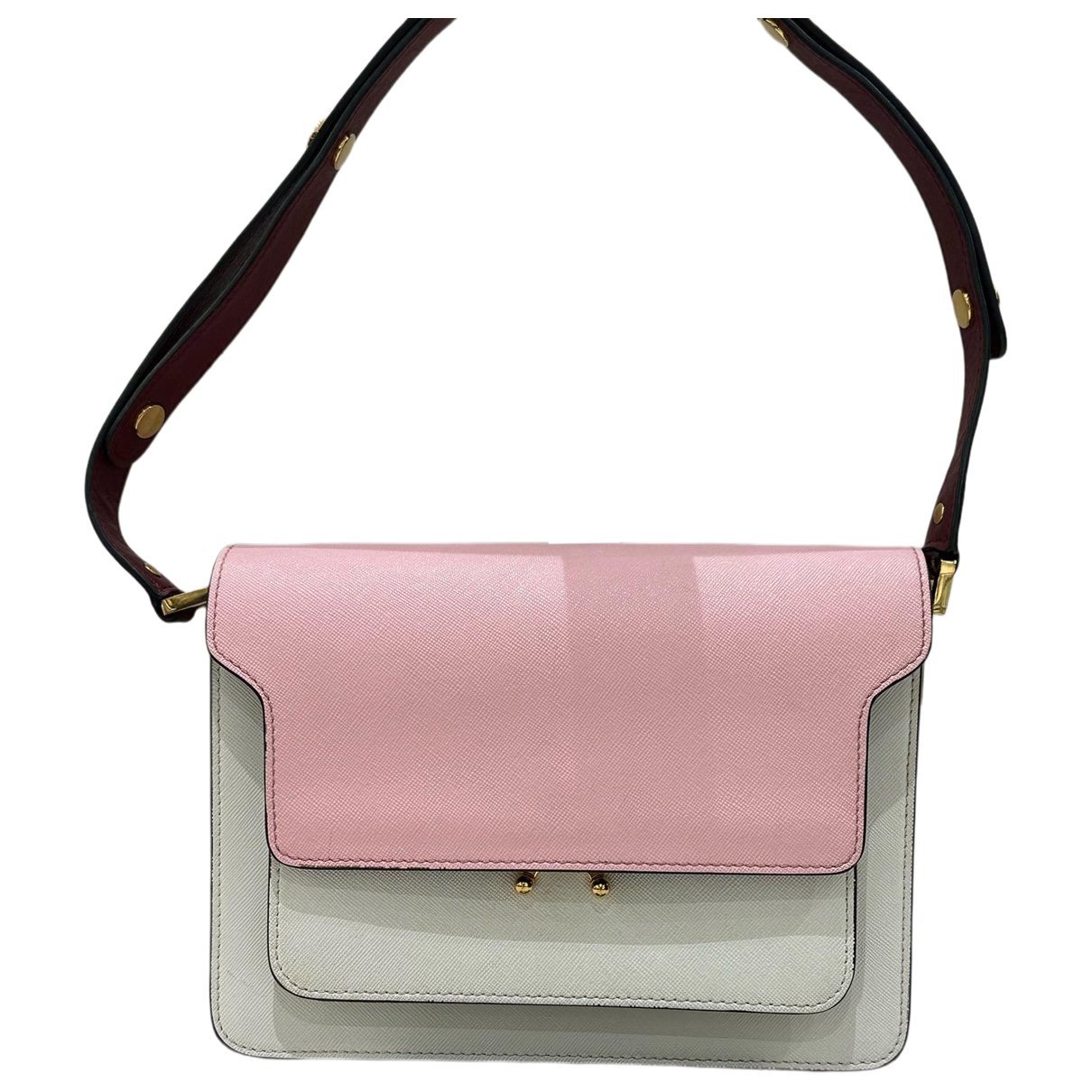 Trunk leather handbag