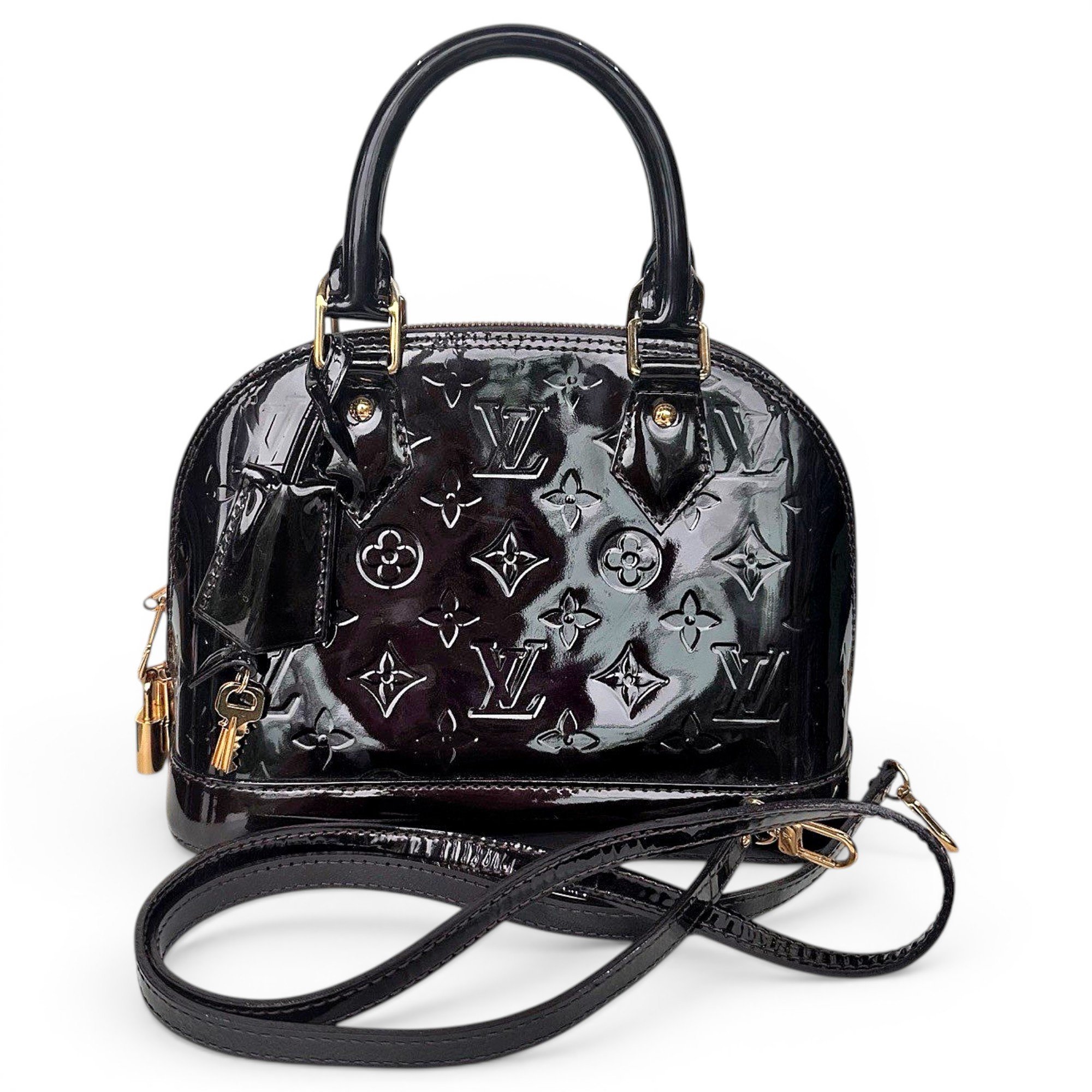 Alma BB patent leather handbag