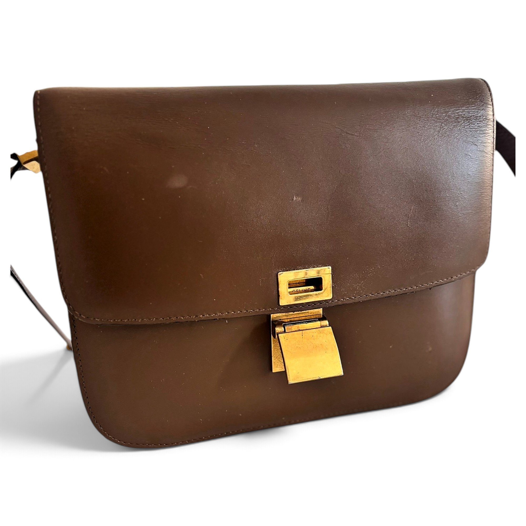 Classic leather crossbody bag