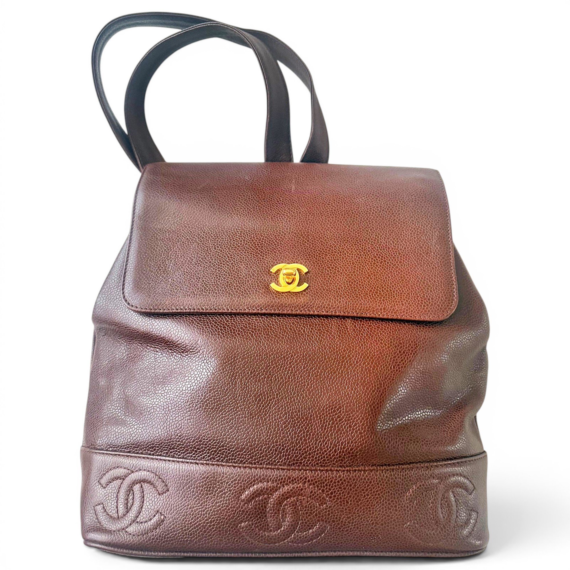 Leather backpack
