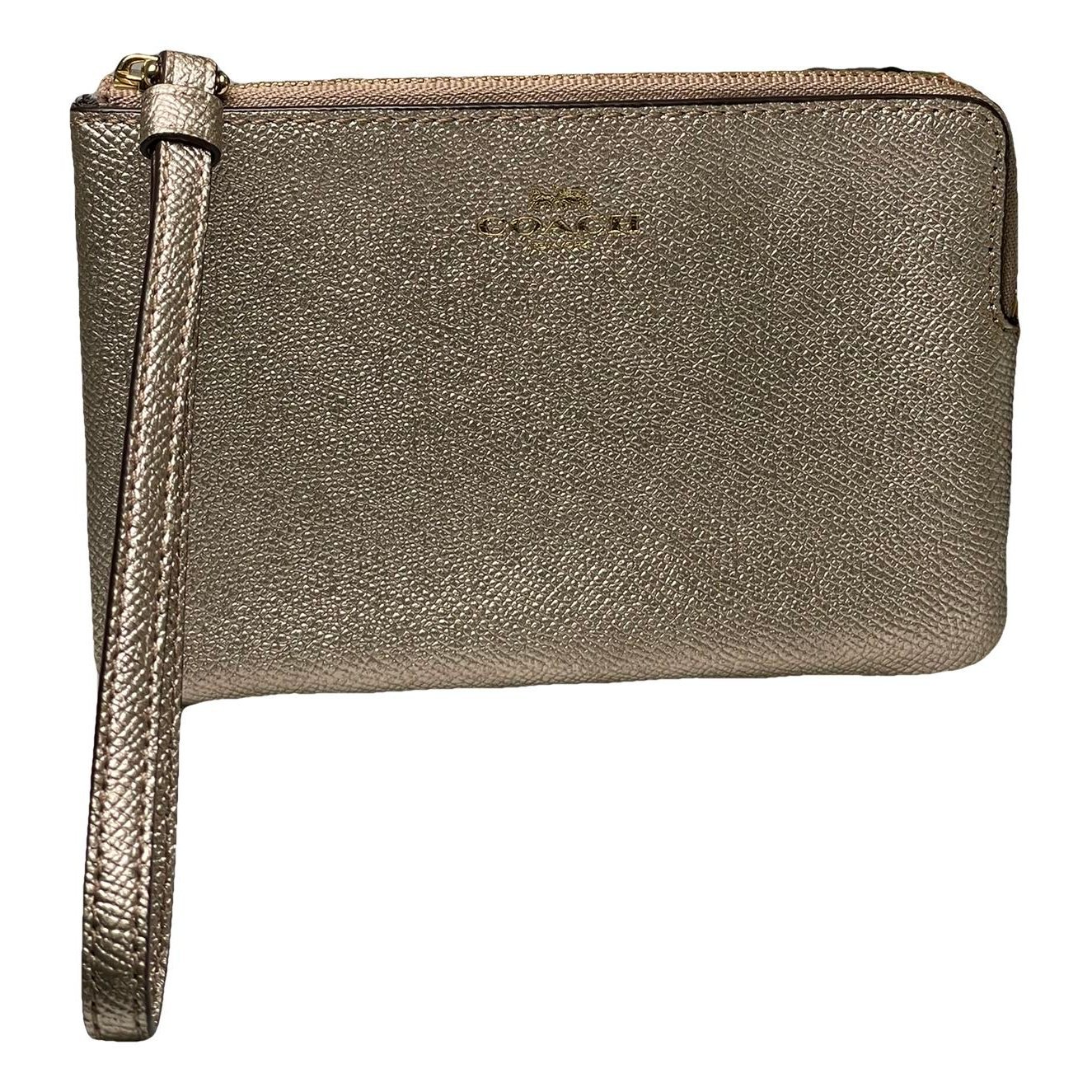 Leather clutch bag