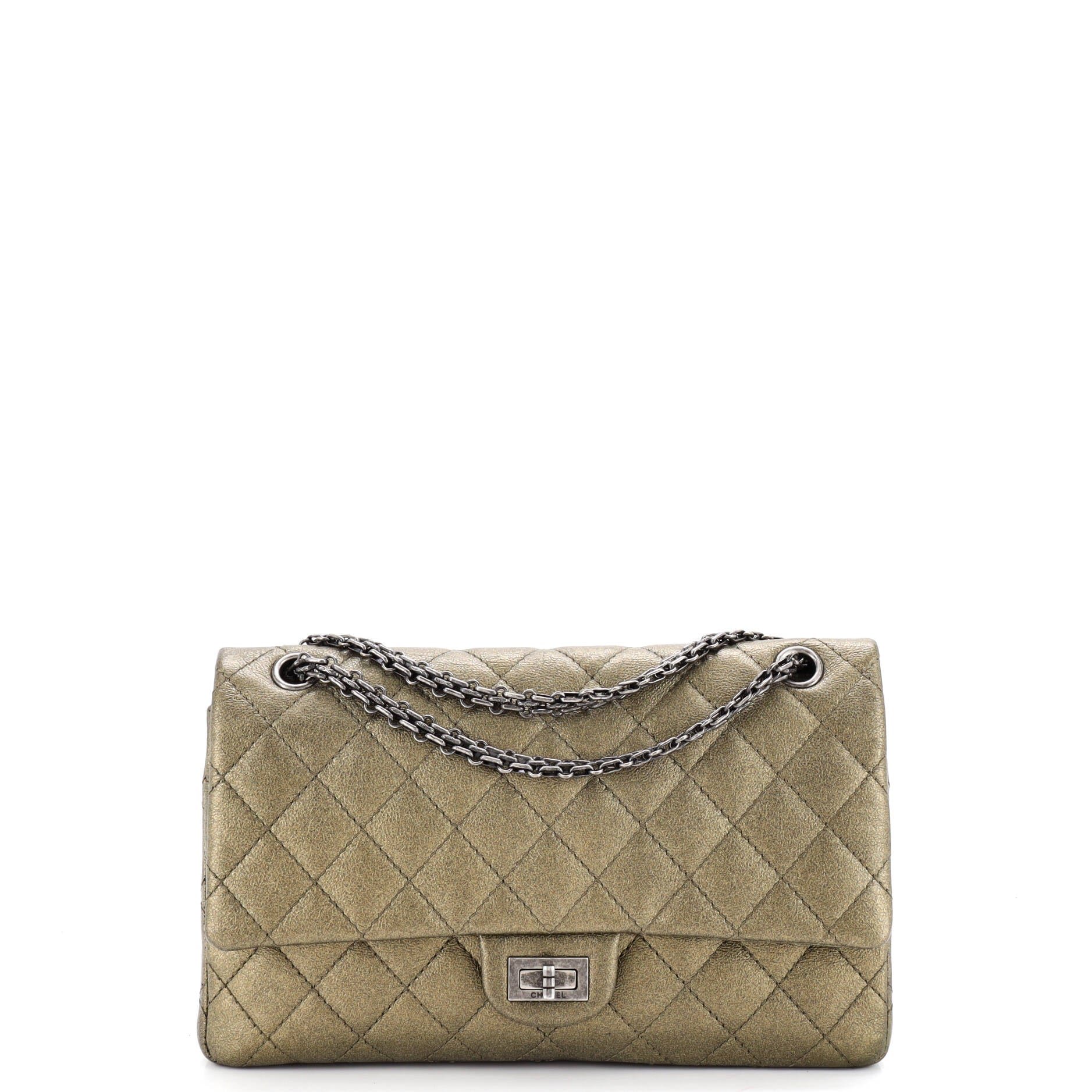 Chanel Reissue 2.55 Flap Bag Quilted Metallic Aged Calfskin 226