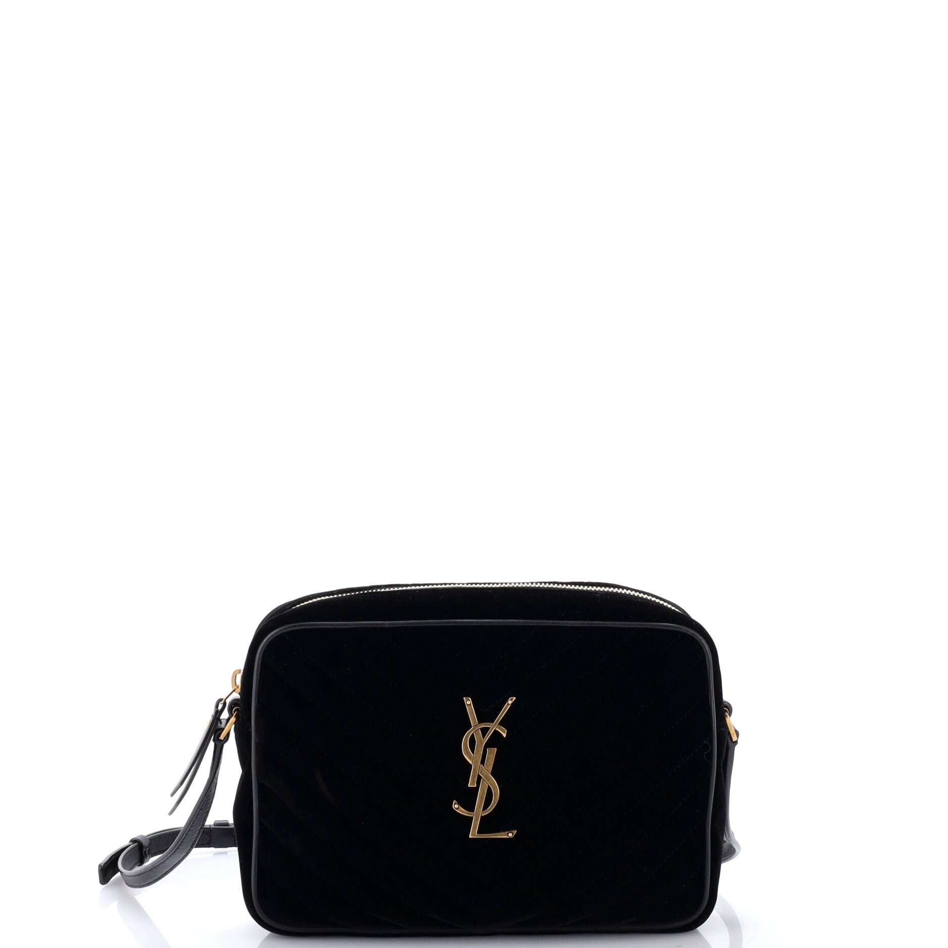 Lou Camera Bag Matelasse Chevron Velvet Small