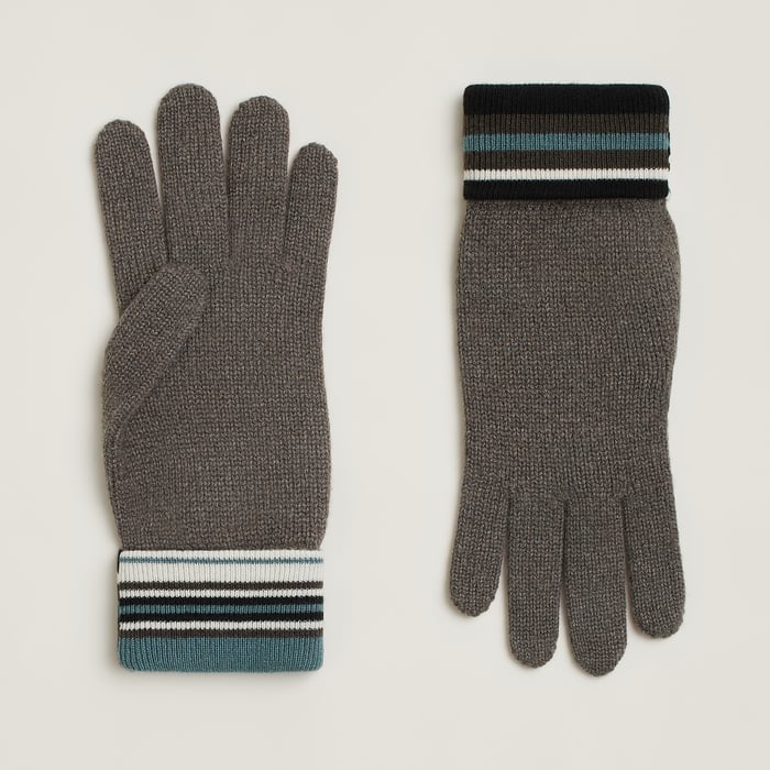 Gris H Twist Gloves