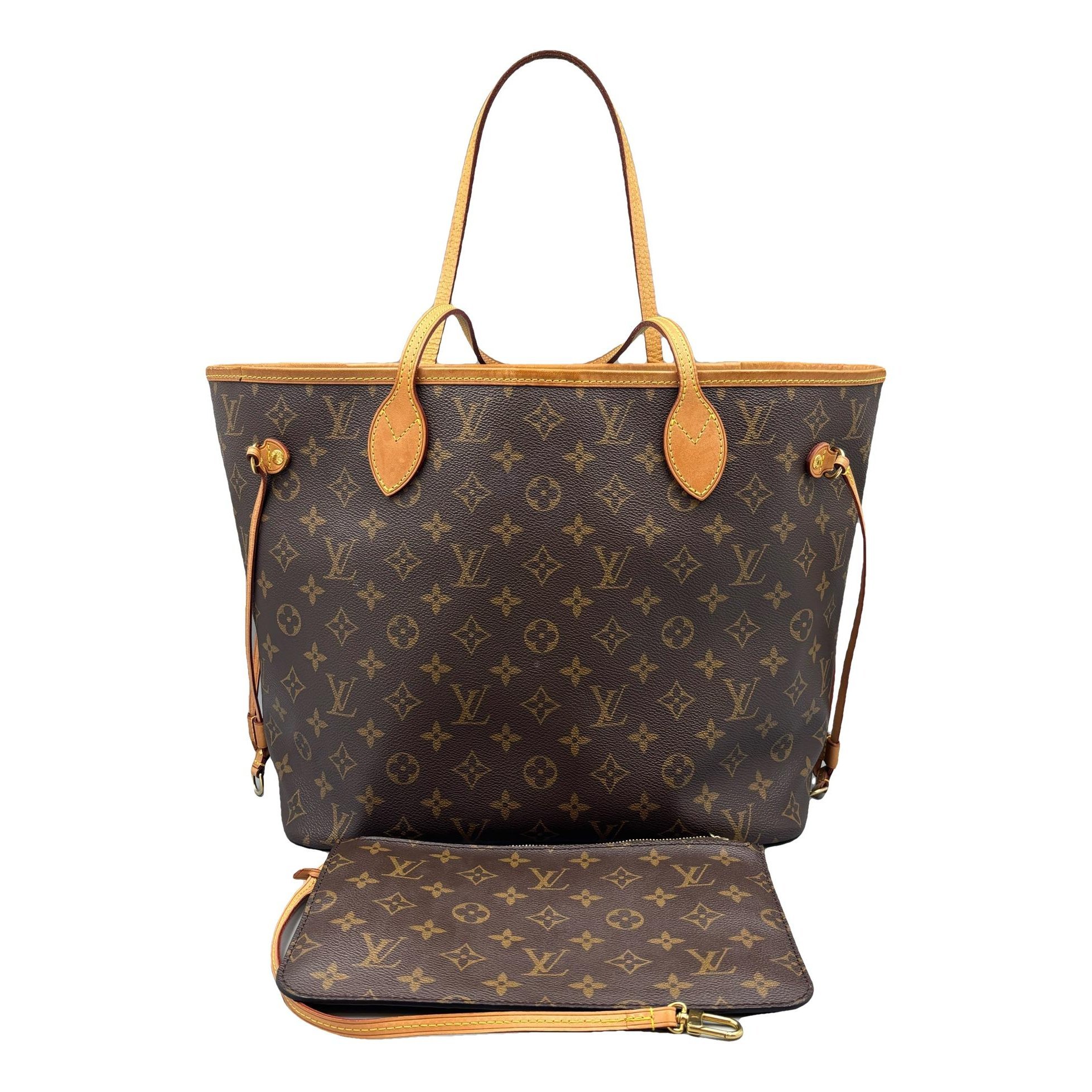 Louis Vuitton Neverfull leather handbag