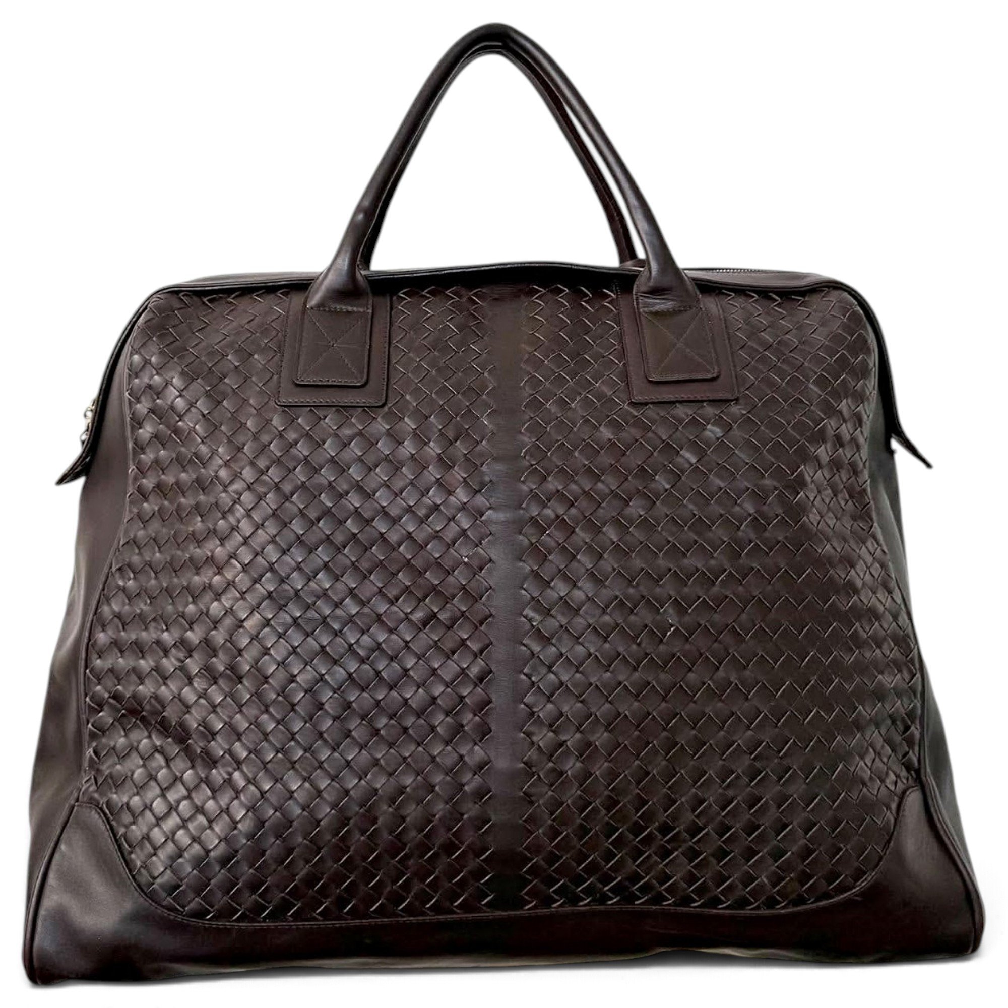 Leather travel bag