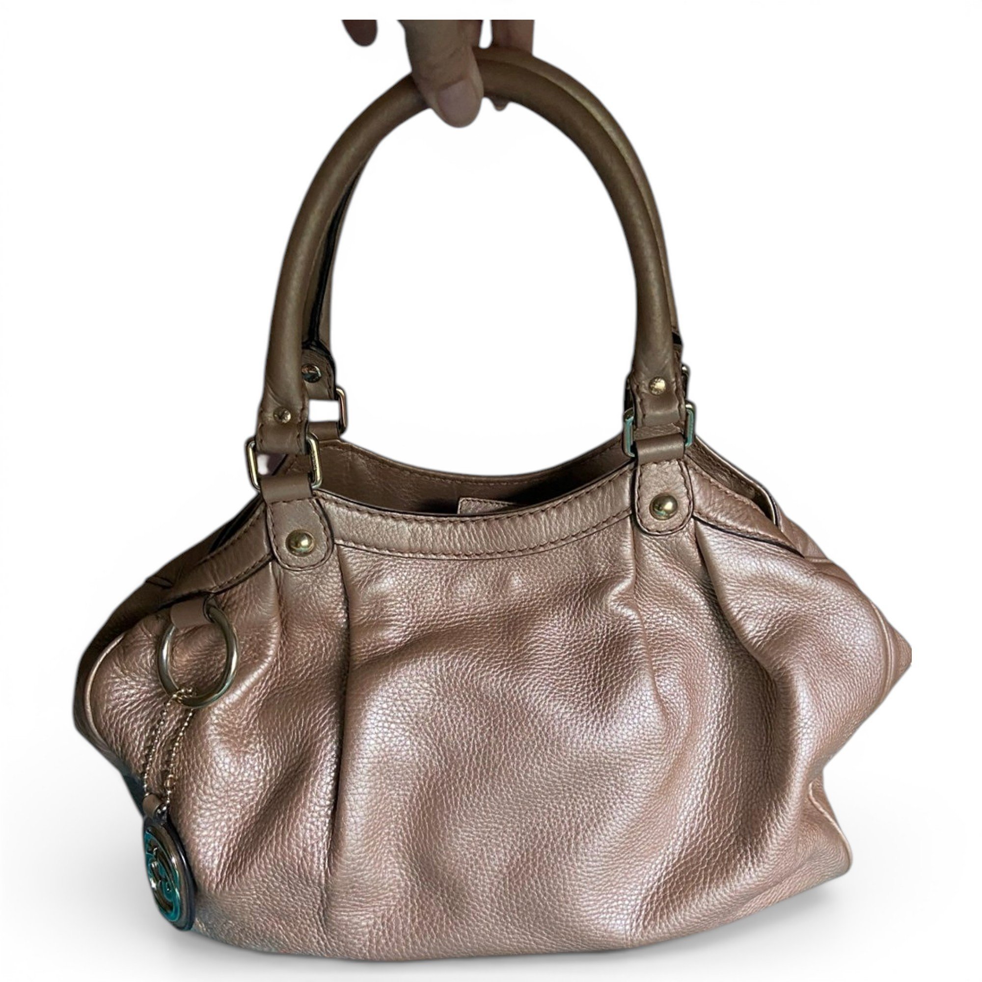 Sukey leather satchel