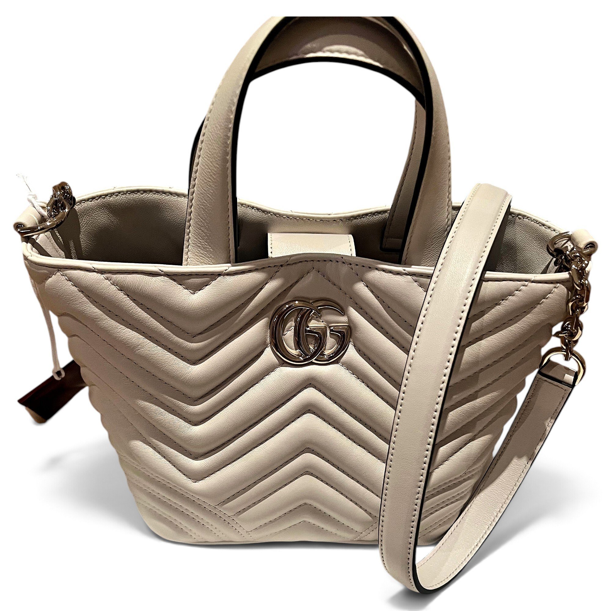 GG Marmont Bucket leather tote