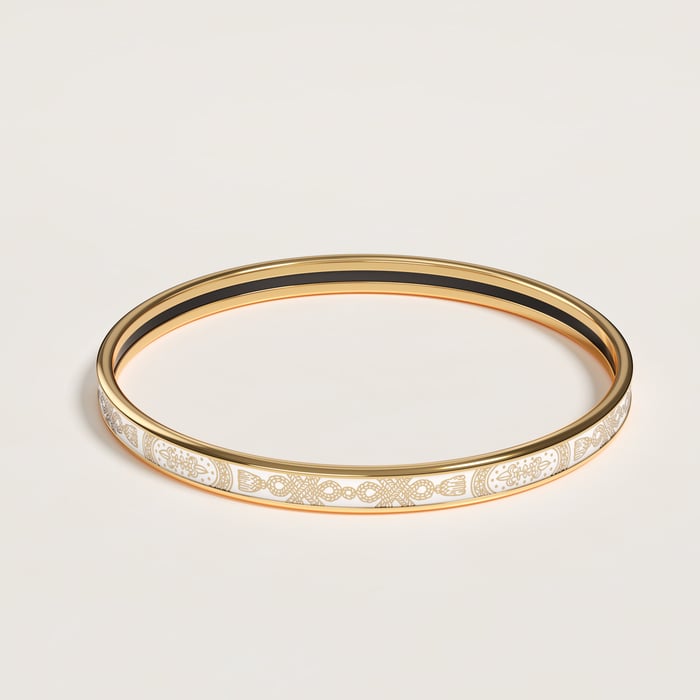 Orfèvre Jaune or Blanc Grand Apparat Bangle