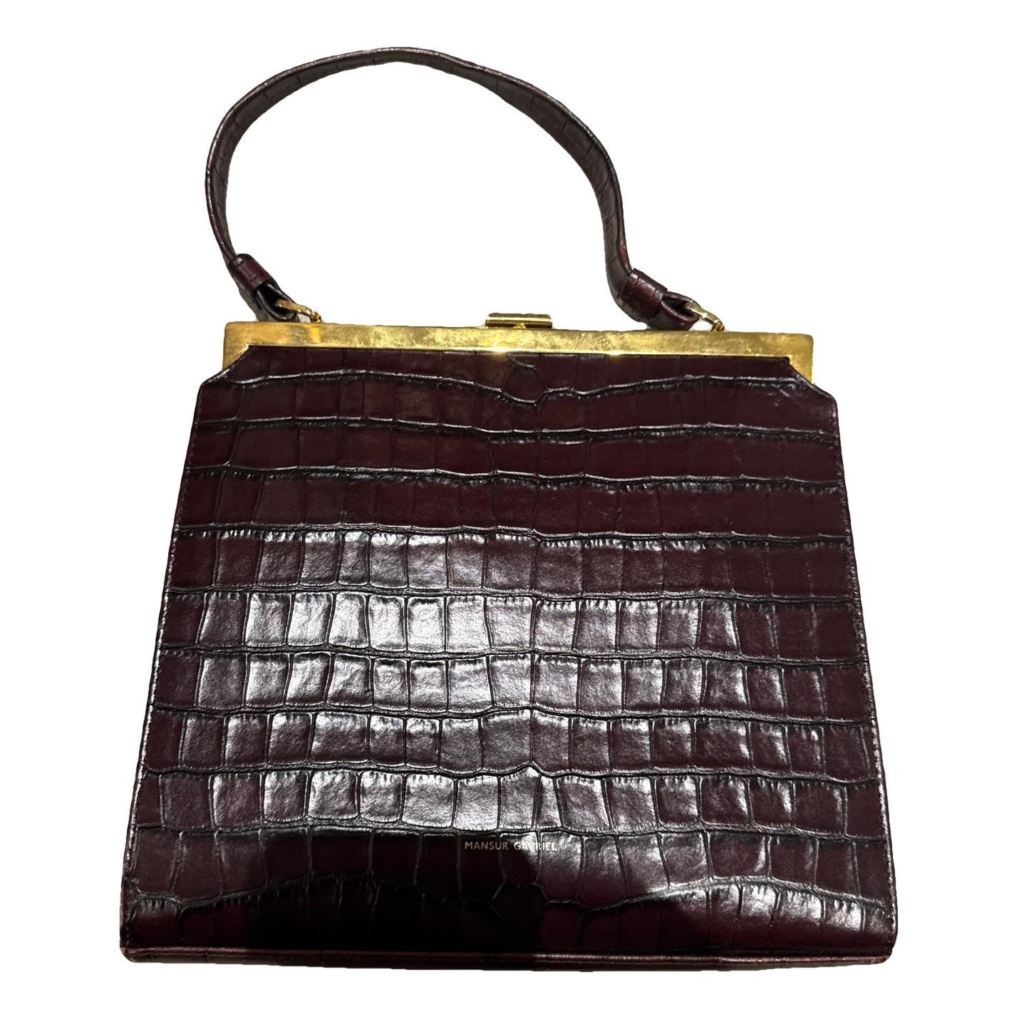 Mansur Gavriel Patent leather handbag